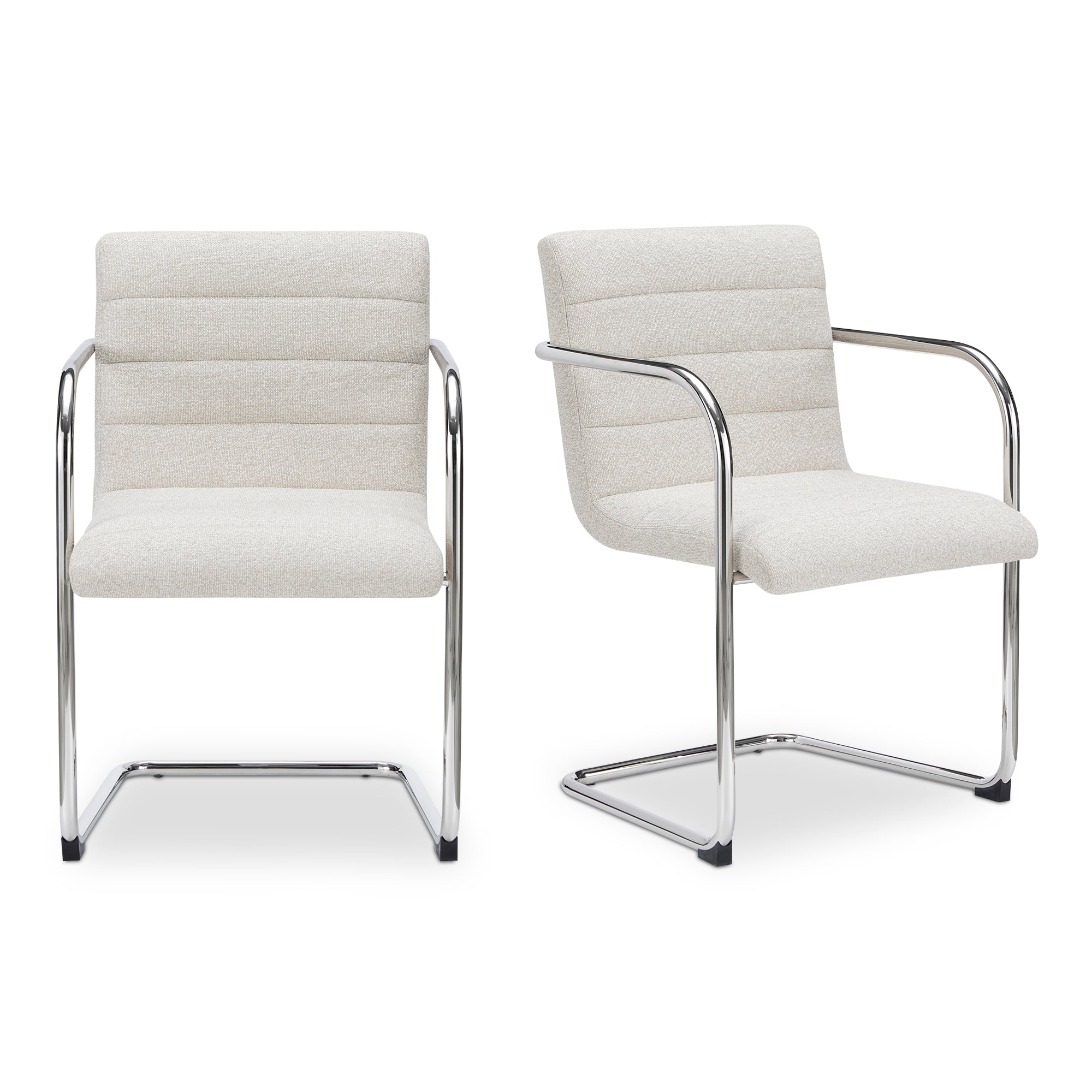 Pedro Dining Chair Dark Brown Leather Set of Two