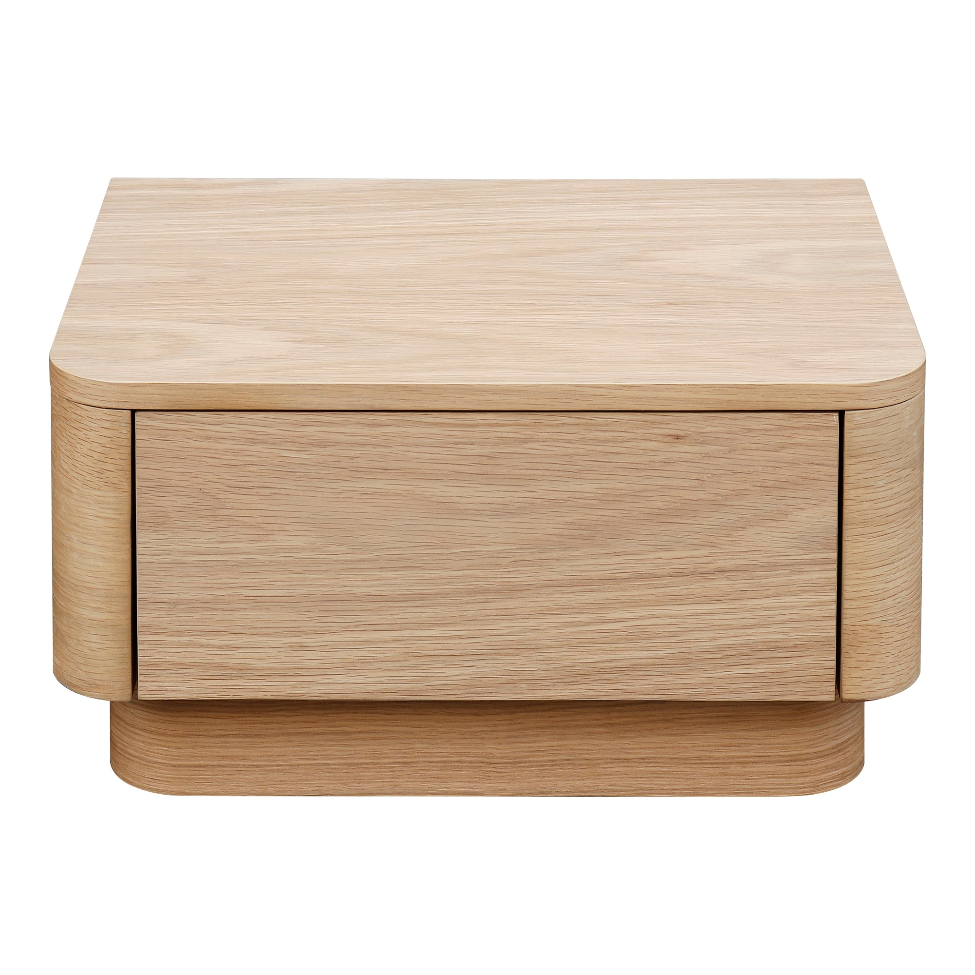 Round Off Small Nightstand Walnut