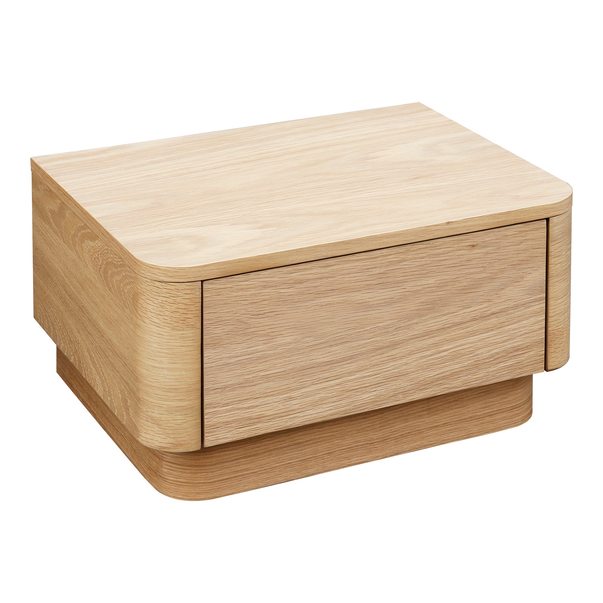 Round Off Small Nightstand Walnut