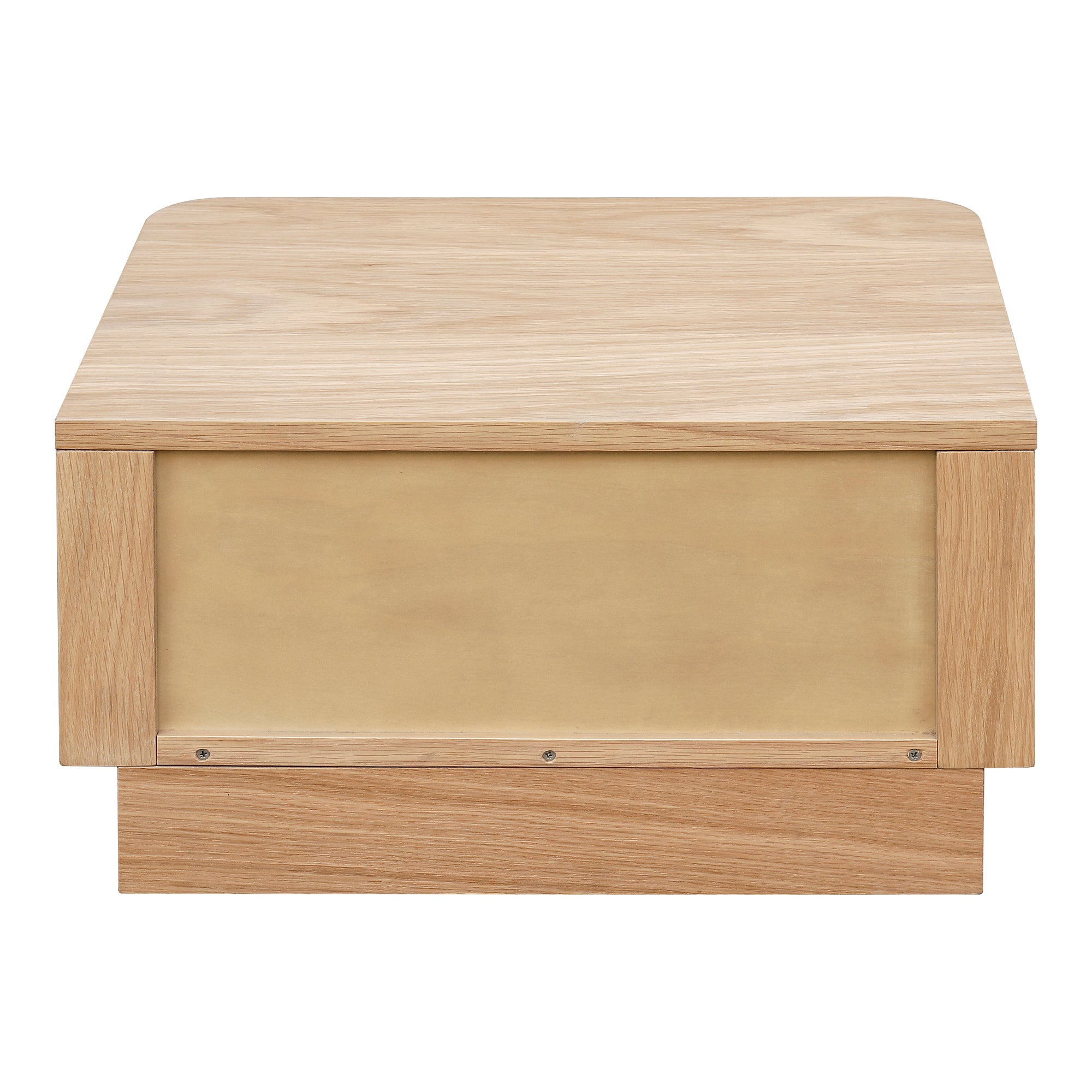 Round Off Small Nightstand Walnut