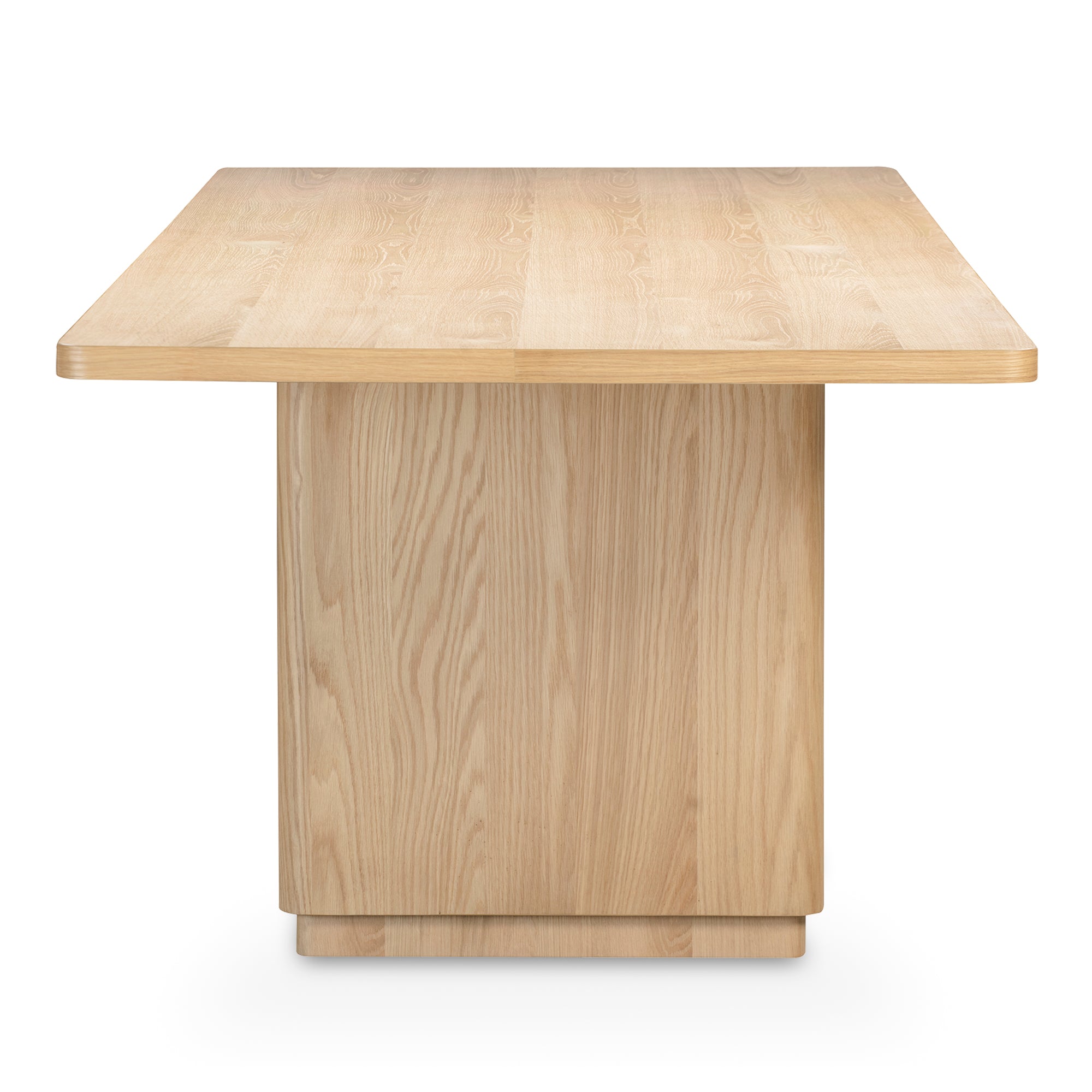 Round Off Large Dining Table Natural Oak - Moes Home
