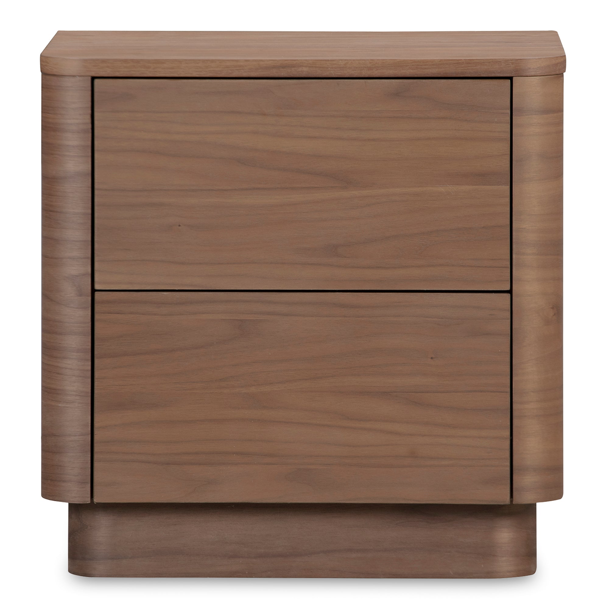 Round Off Tall Nightstand Natural Oak