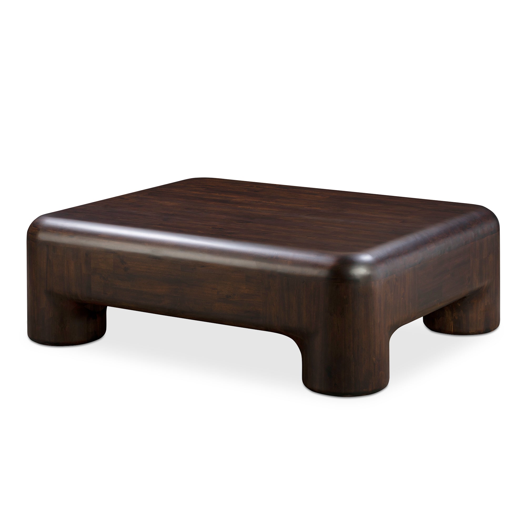 Rowan Coffee Table Dark Brown - Moes Home