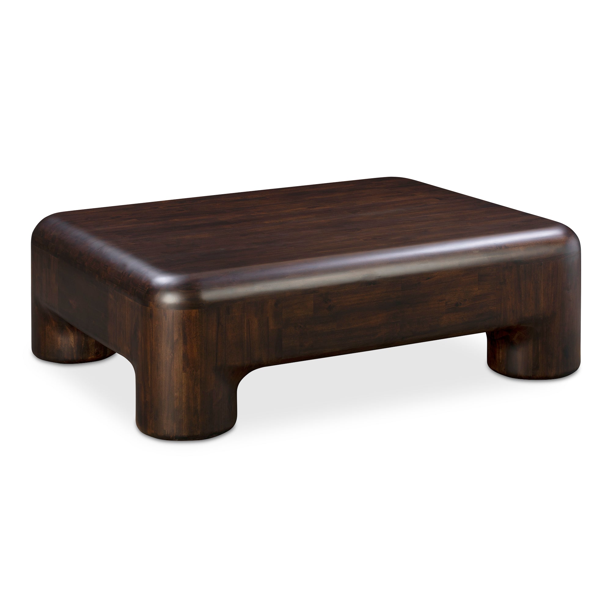 Rowan Coffee Table Dark Brown - Moes Home