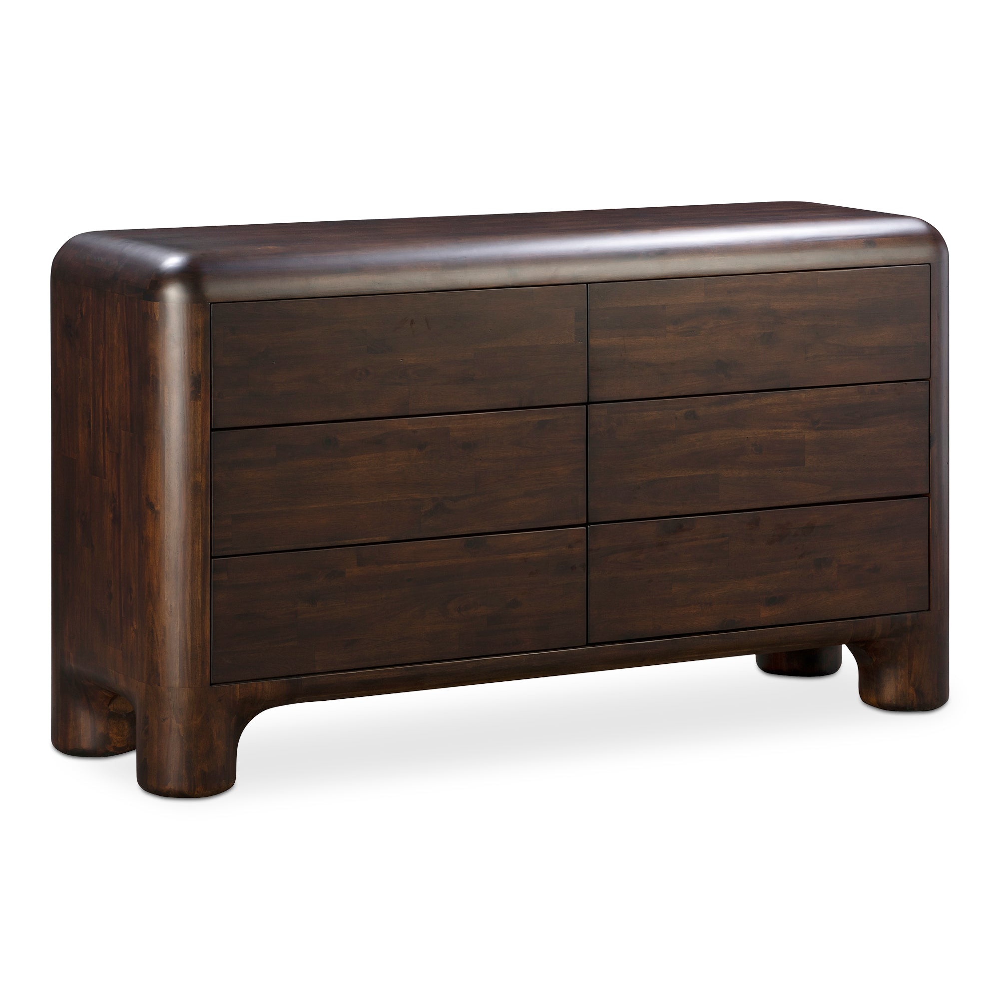 Rowan 6 Drawer Dresser Dark Brown - Moes Home