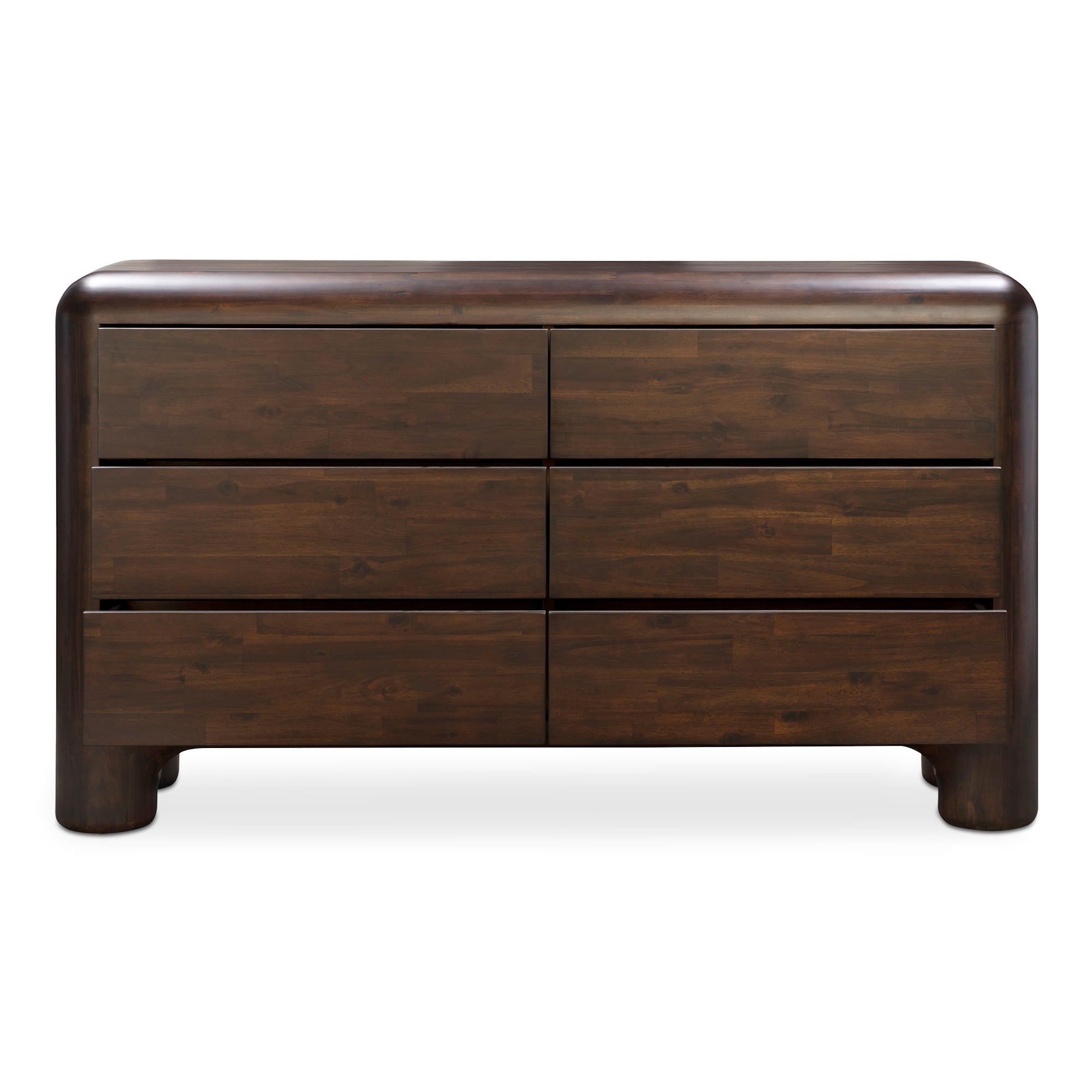 Rowan 6 Drawer Dresser Dark Brown - Moes Home