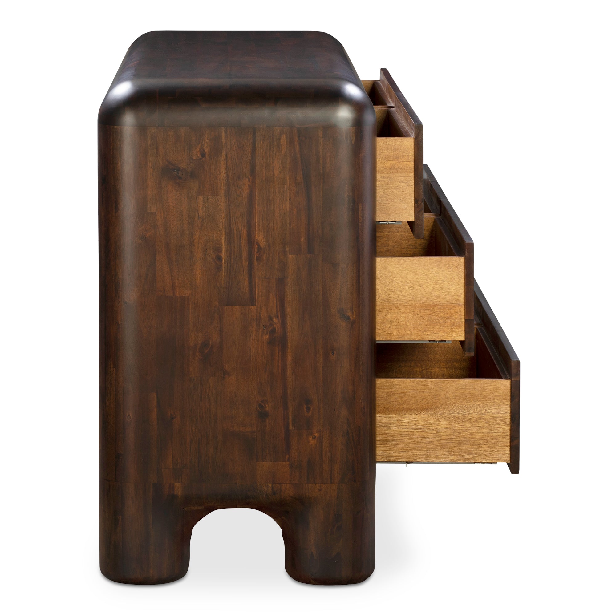 Rowan 6 Drawer Dresser Dark Brown - Moes Home