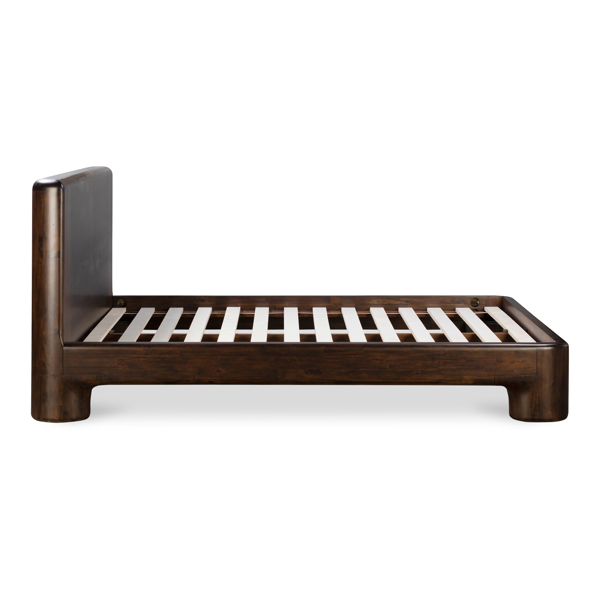 Rowan Bed Queen Dark Brown - Moes Home