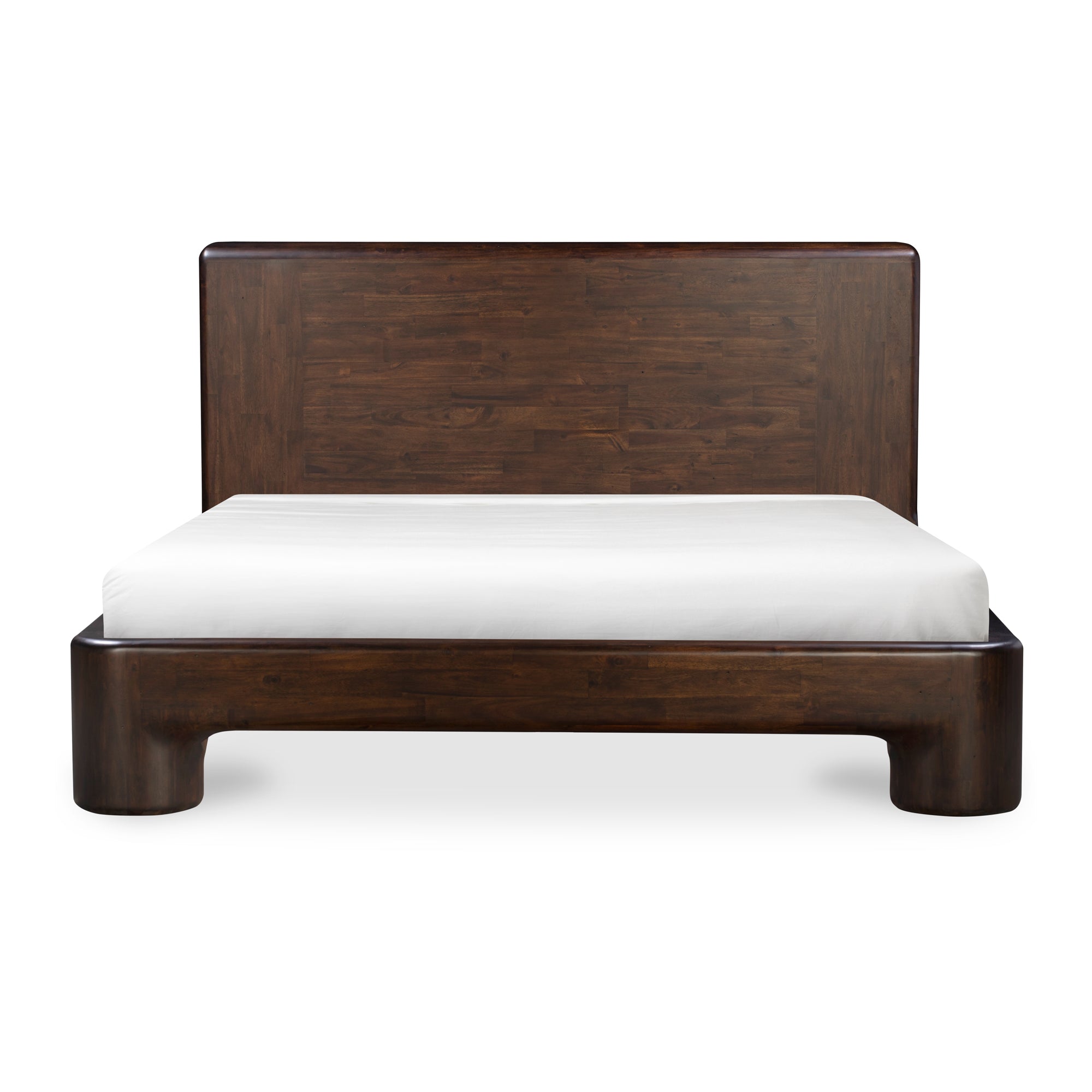 Rowan Bed Queen Dark Brown - Moes Home