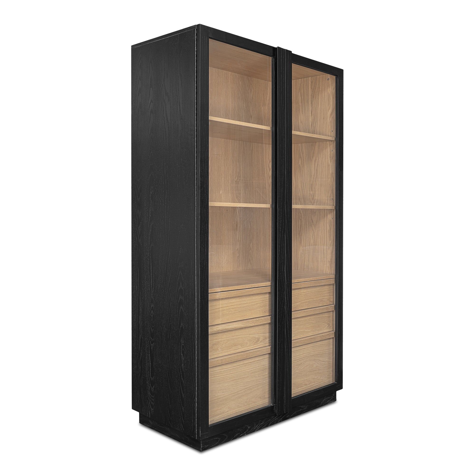 Charlotte Tall Cabinet Black - Moes Home