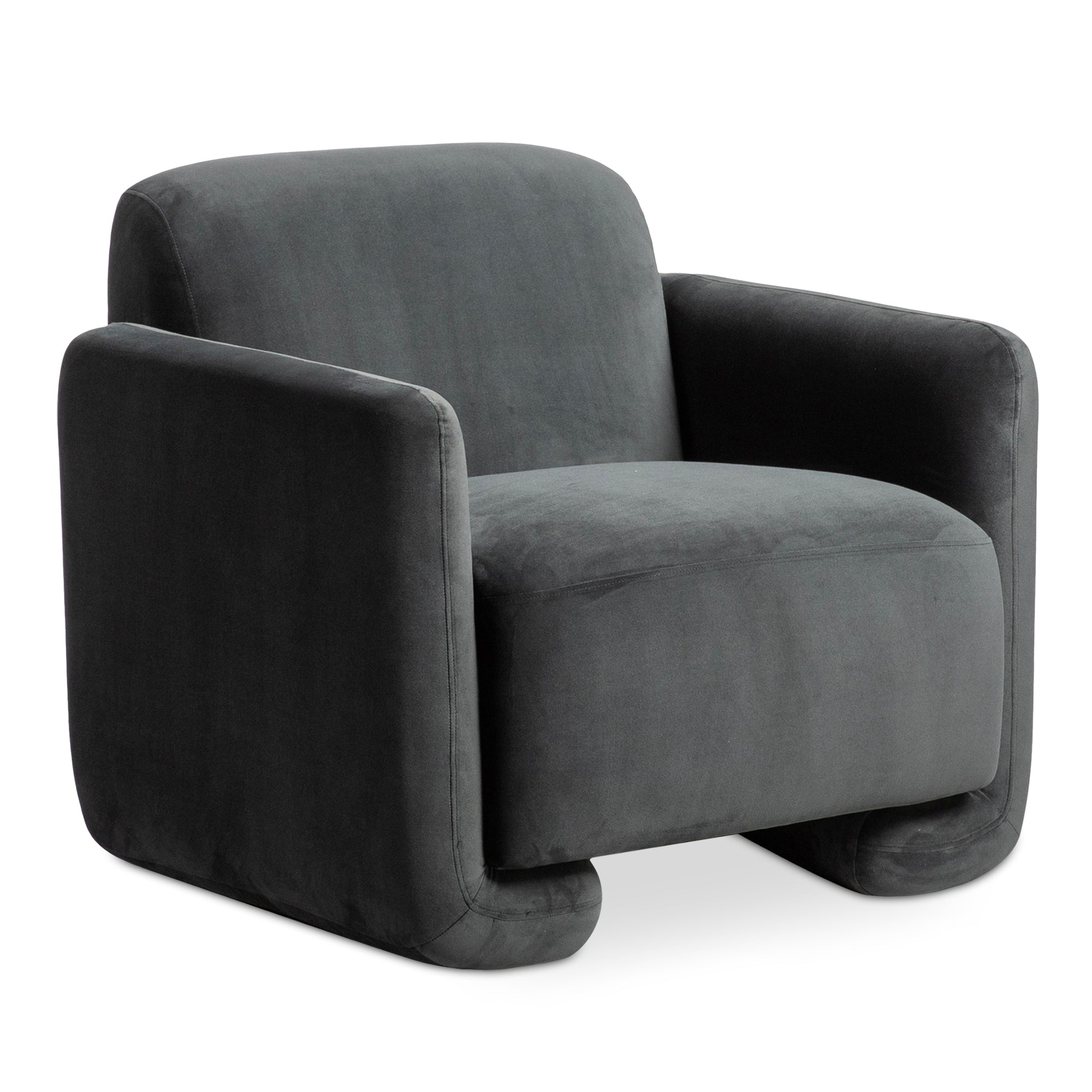 Fallon Accent Chair Shadow Grey - Moes Home