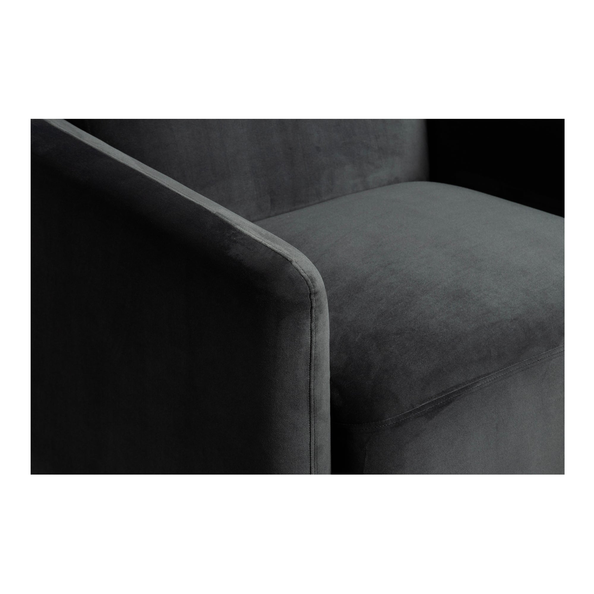 Fallon Accent Chair Shadow Grey - Moes Home