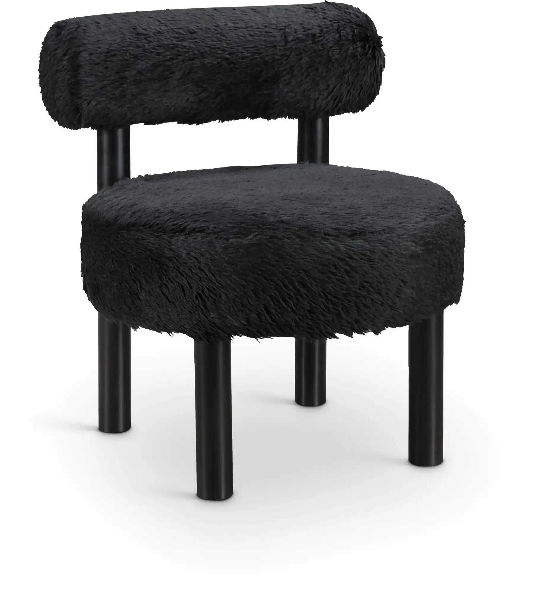 Ambre - Vegan Shearling Fabric Upholstered Accent Chair - Best Buy Furniture