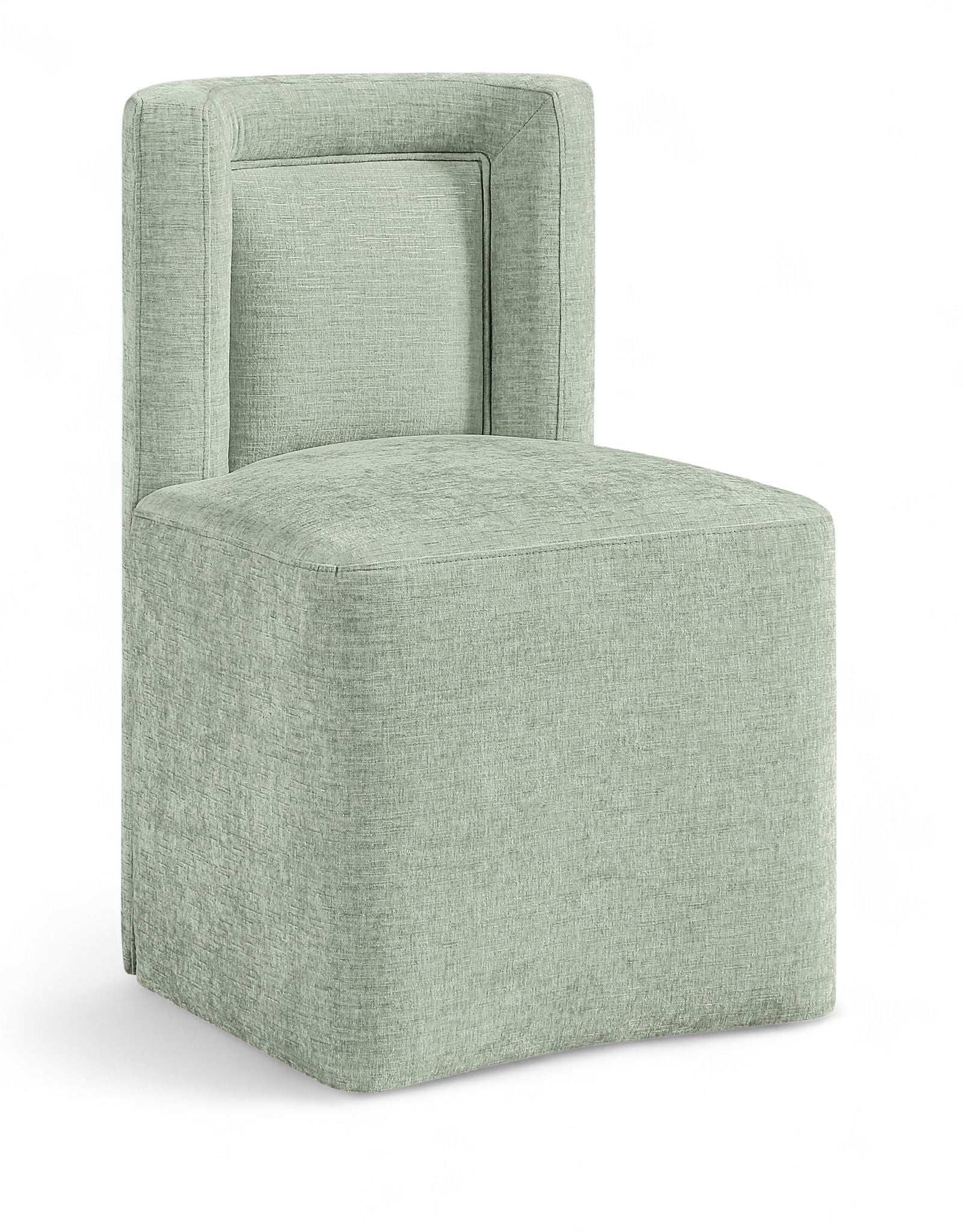 Duvina - Chenille Performance Fabric Dining Chair (Set of 2) - Best Buy Furniture