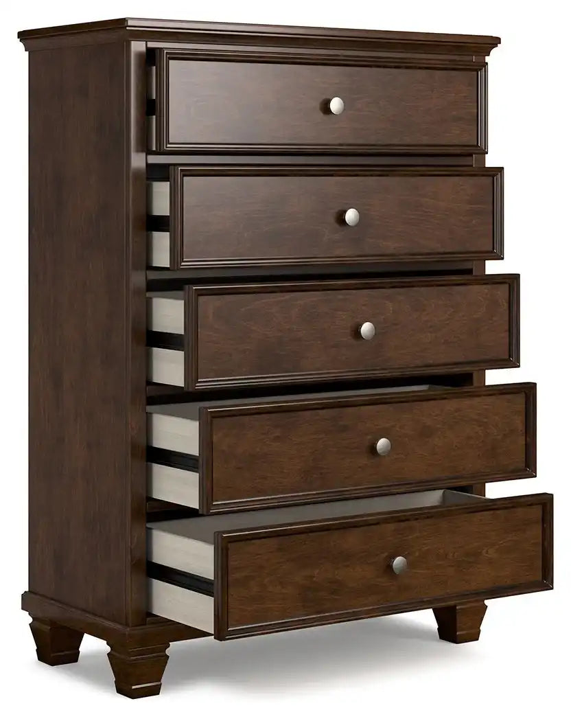 Danabrin - Five Drawer Chest - Brown - Best Buy Furniture