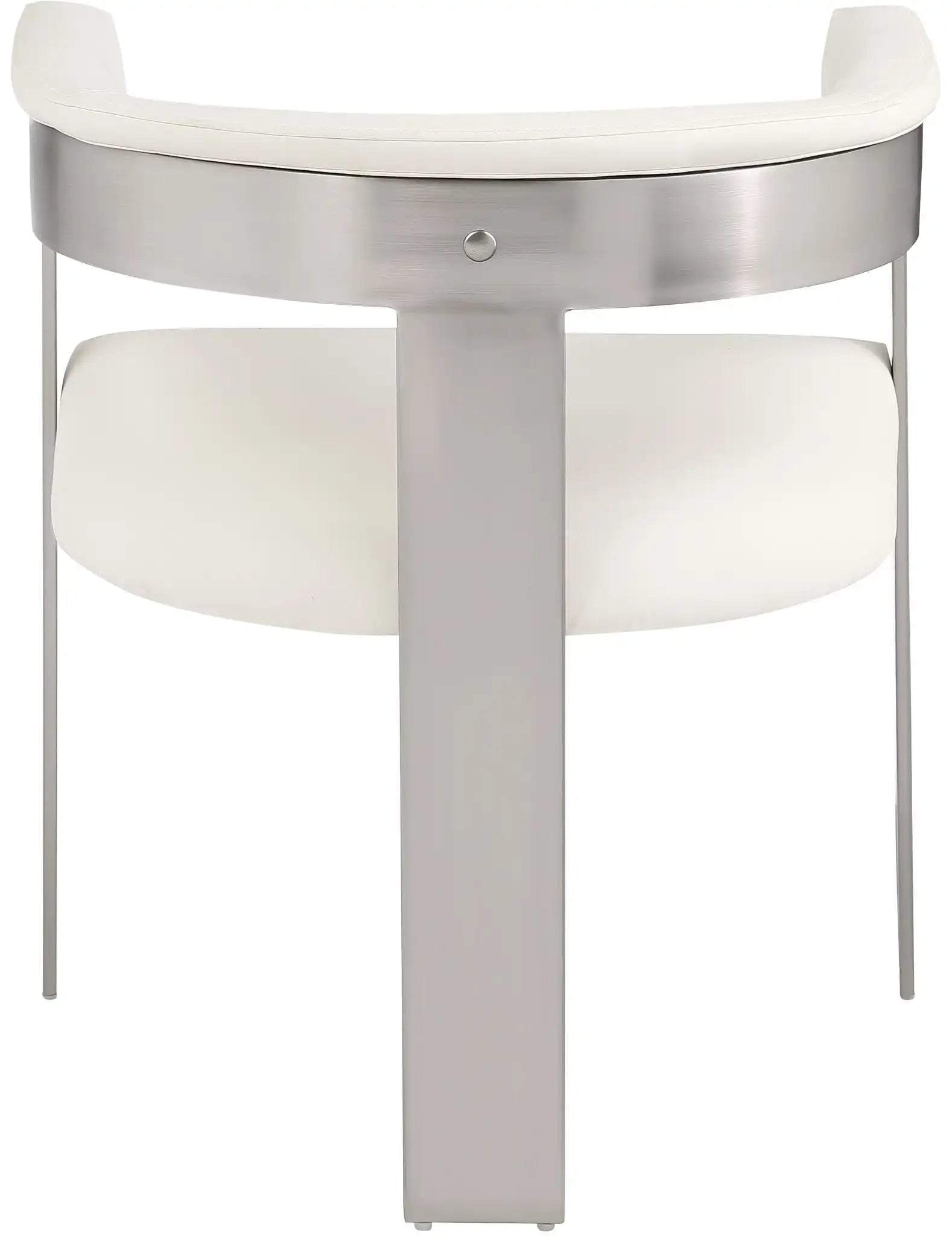 Romeo - Faux Leather Dining Chair With Silver Base (Set of 2)