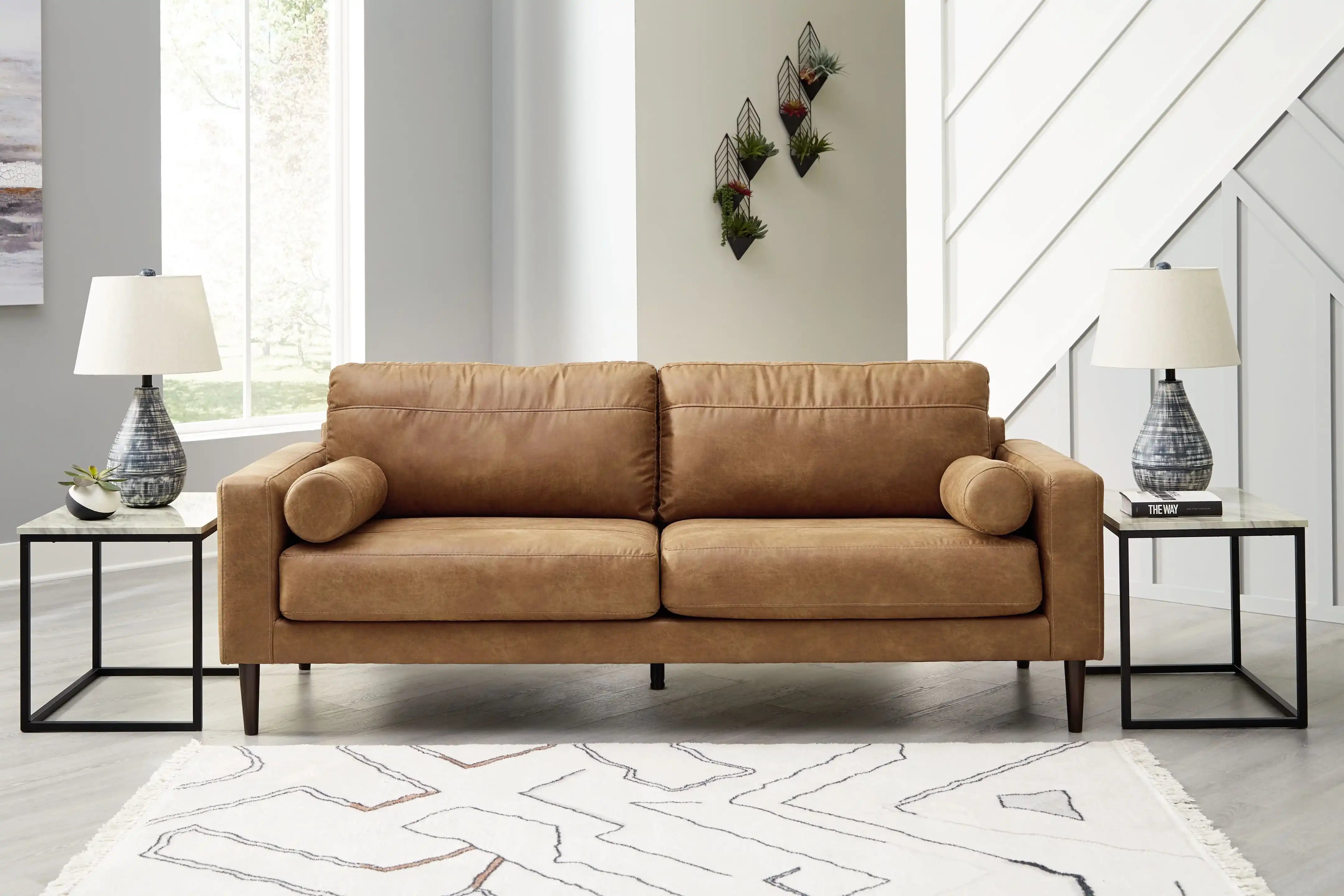 Telora - Sofa - Caramel - Best Buy Furniture