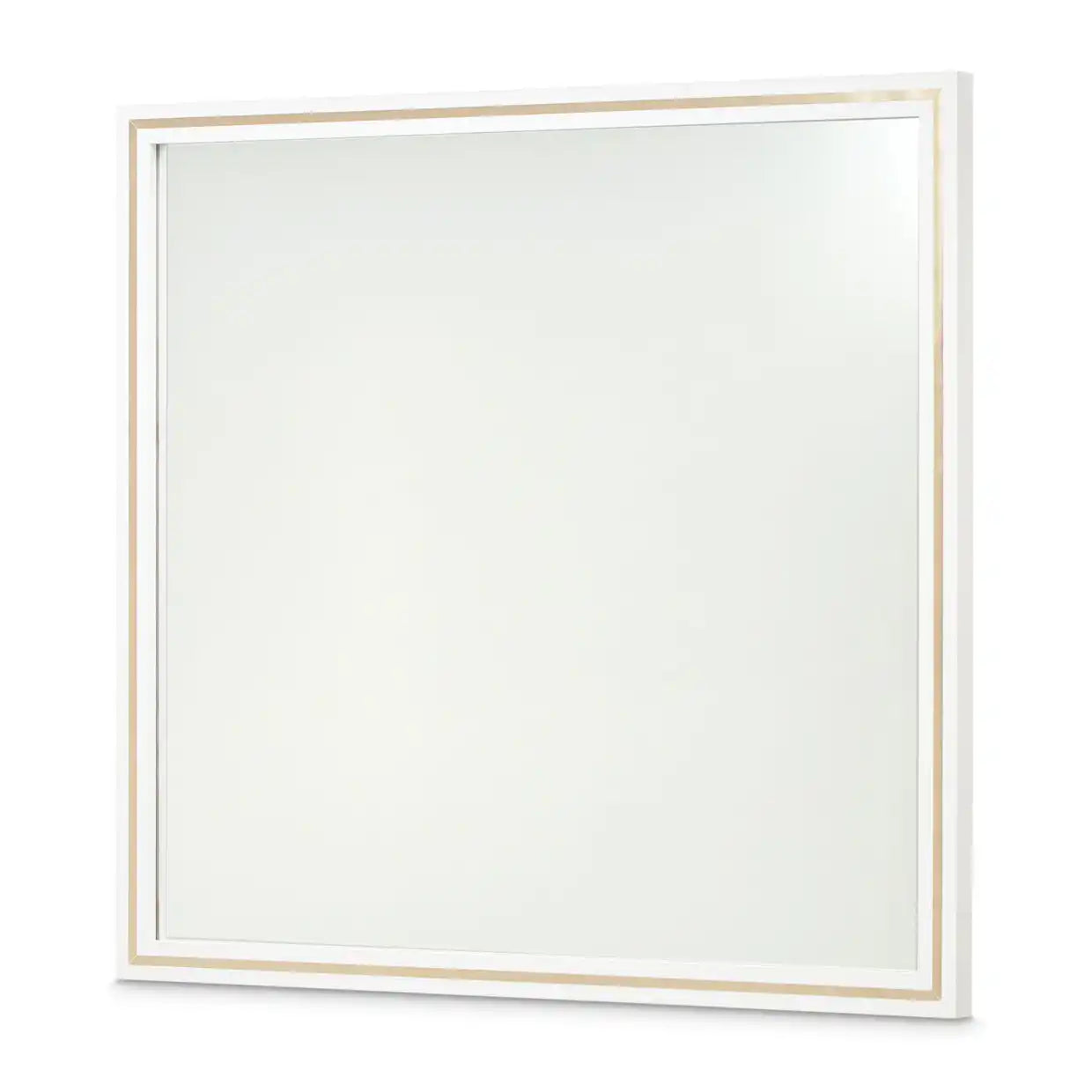 Palm Gate - Wall Mirror - Cloud White - Best Buy Furniture