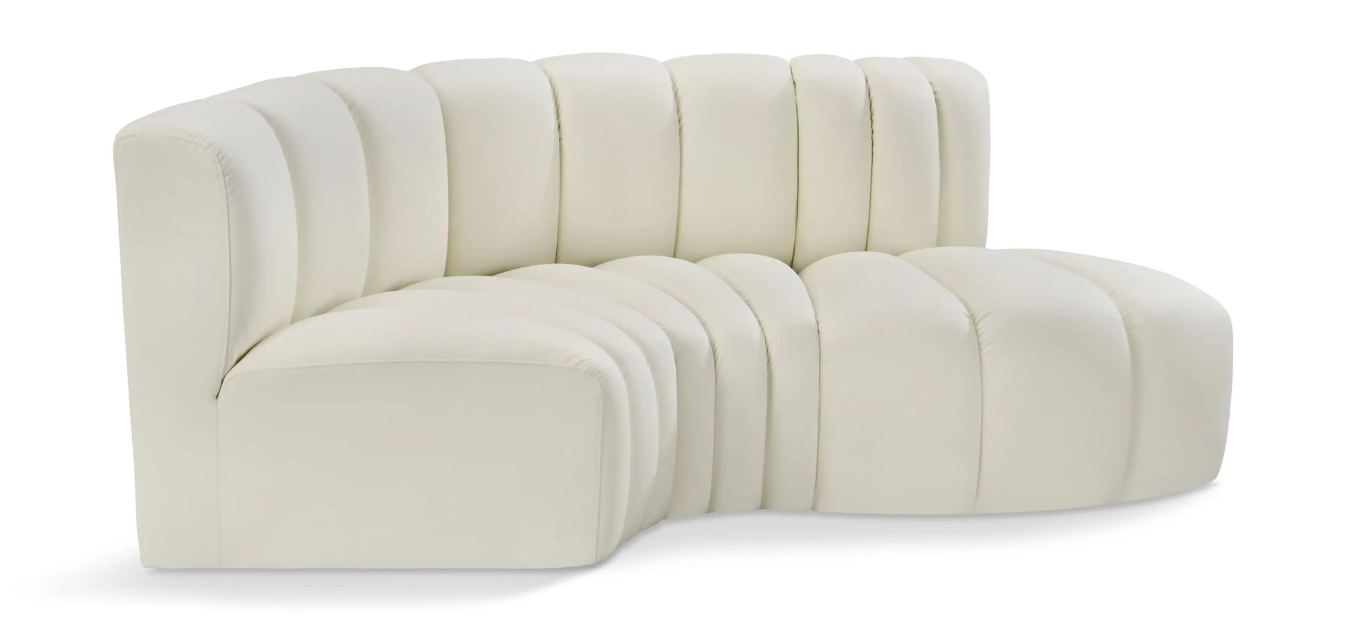 Arc - Faux Leather 3 Piece Modular L-Shaped Sofa - Best Buy Furniture