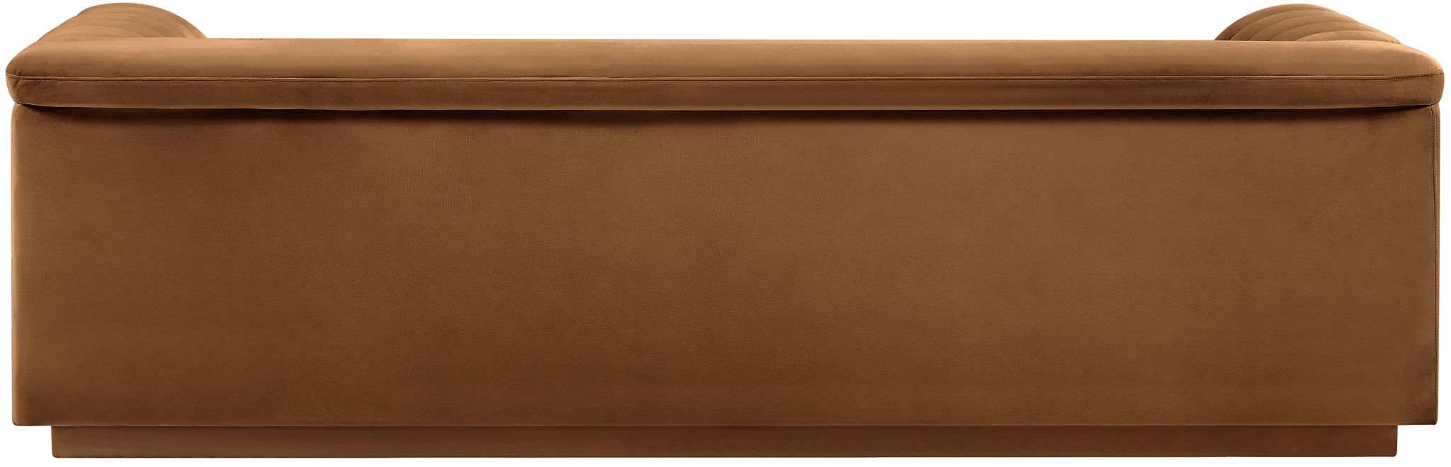 Cascade - Velvet Sofa - Saddle