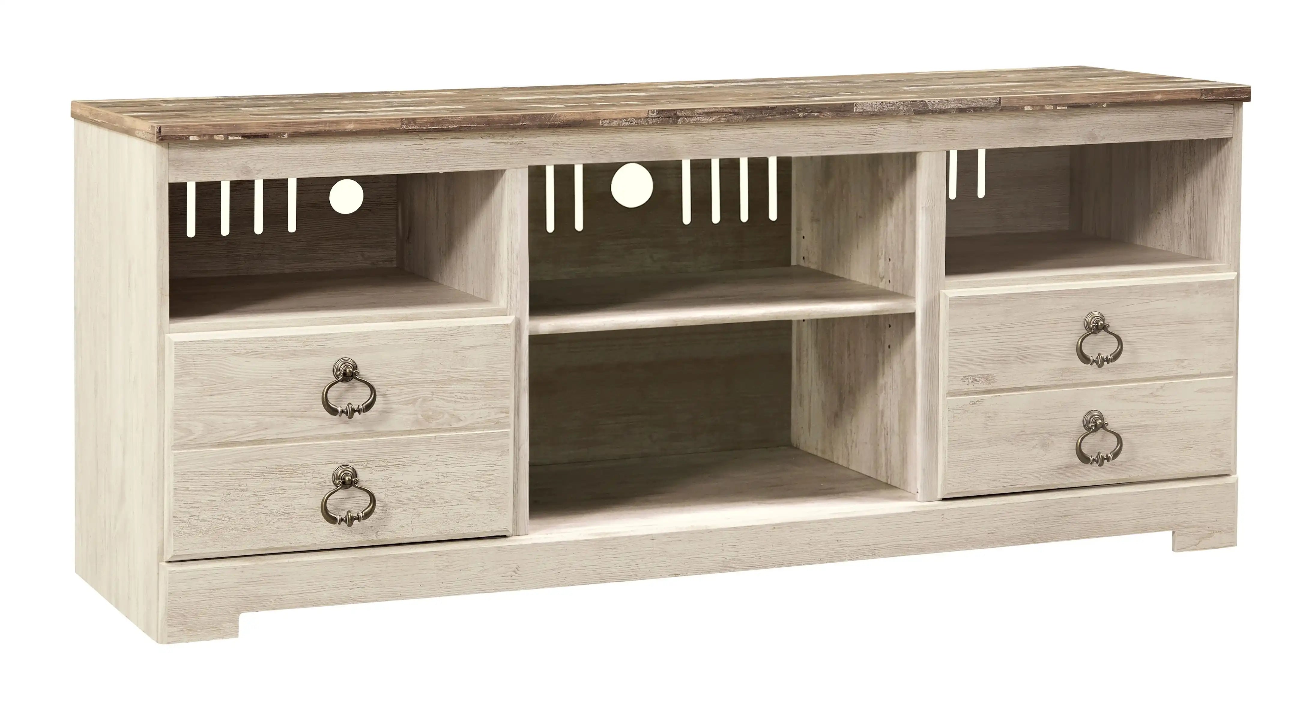 Willowton - Entertainment Center With Fireplace Option - Best Buy Furniture