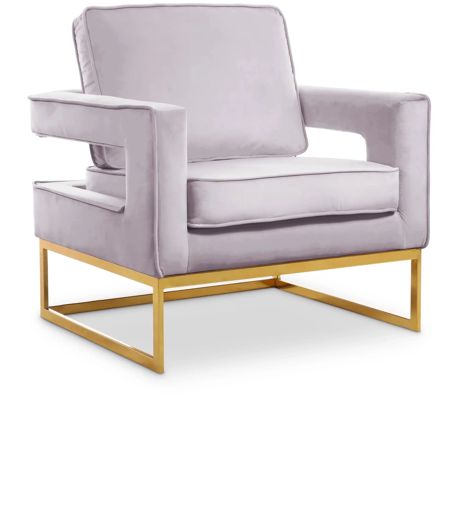 Noah - Accent Chair with Gold Legs - Best Buy Furniture