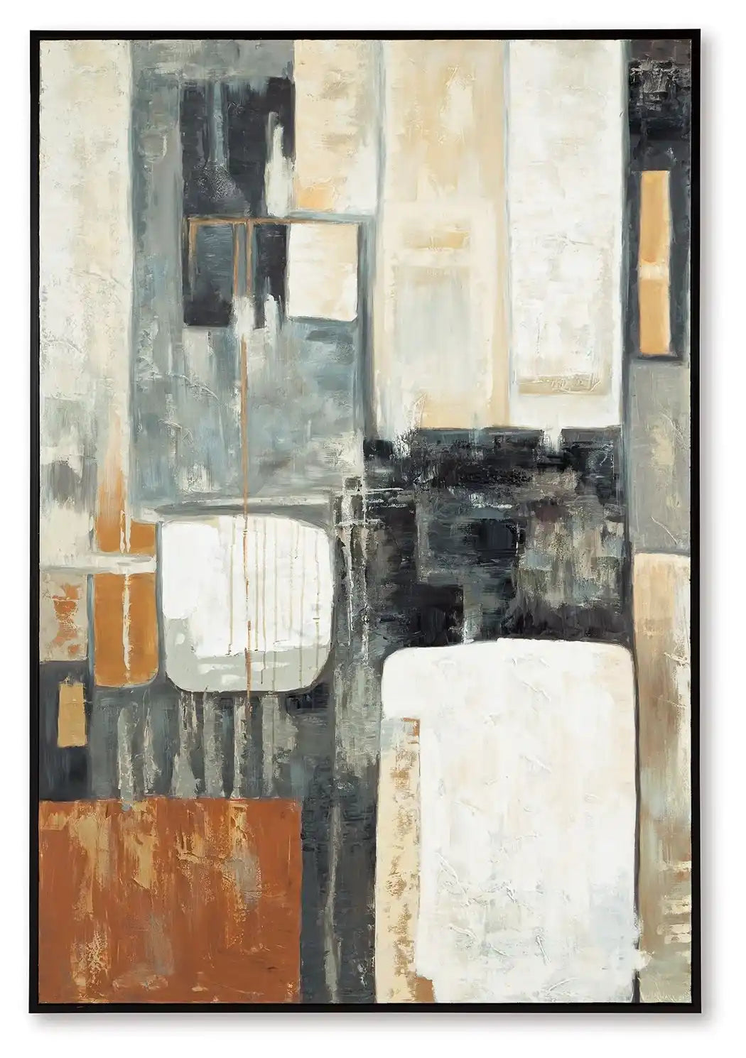 Howford - Wall Art - Brown / Black / Gray - Best Buy Furniture