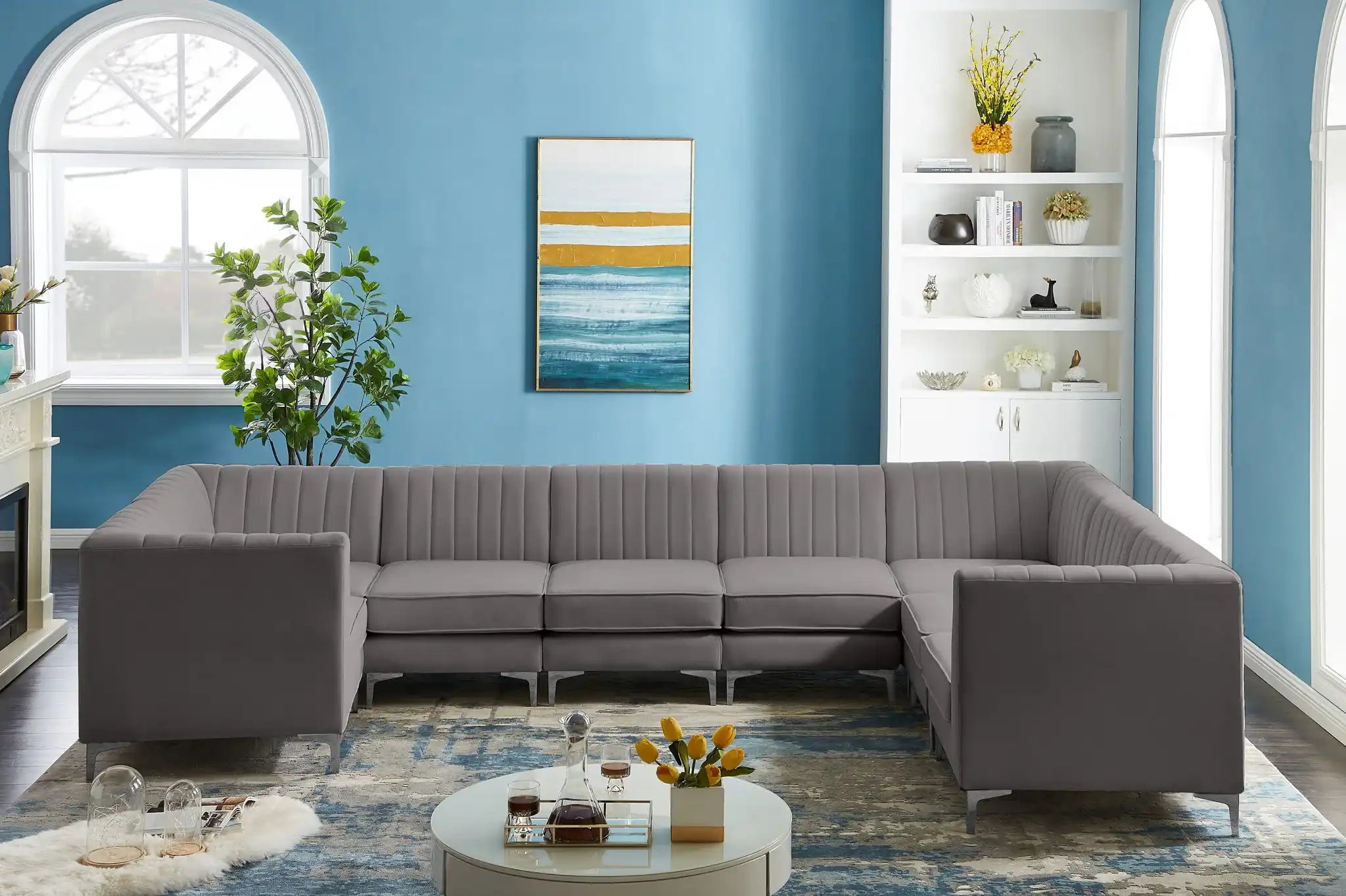 Alina - 8 Piece Modular U-Shaped Sectional