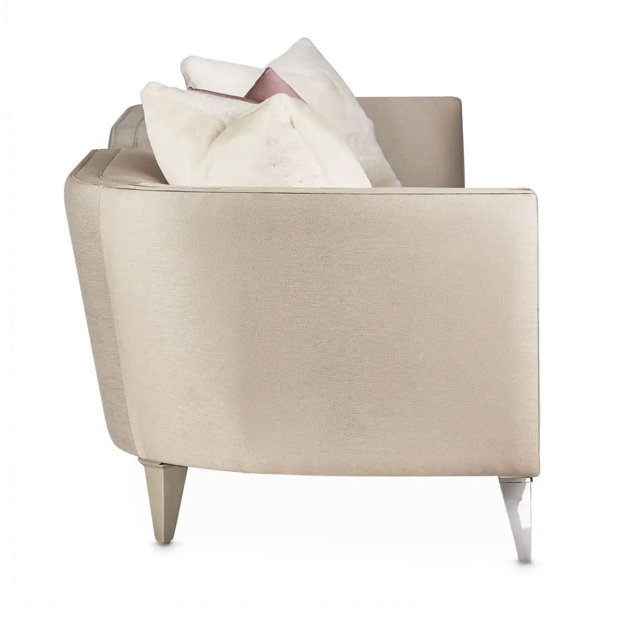 Linea - Sofa - Metallic/Silver Mist - Best Buy Furniture
