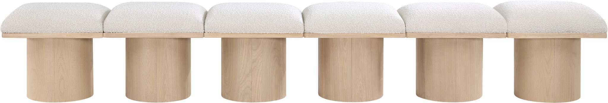 Pavilion - 6 Piece Modular Bench With Natural Base