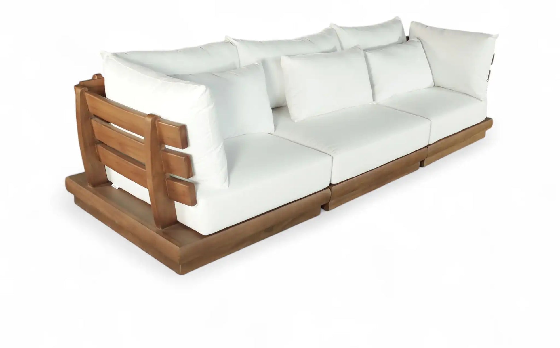 Mirella - 3 Piece Water Resistant Fabric Upholstered Outdoor Patio Modular Sofa - Best Buy Furniture