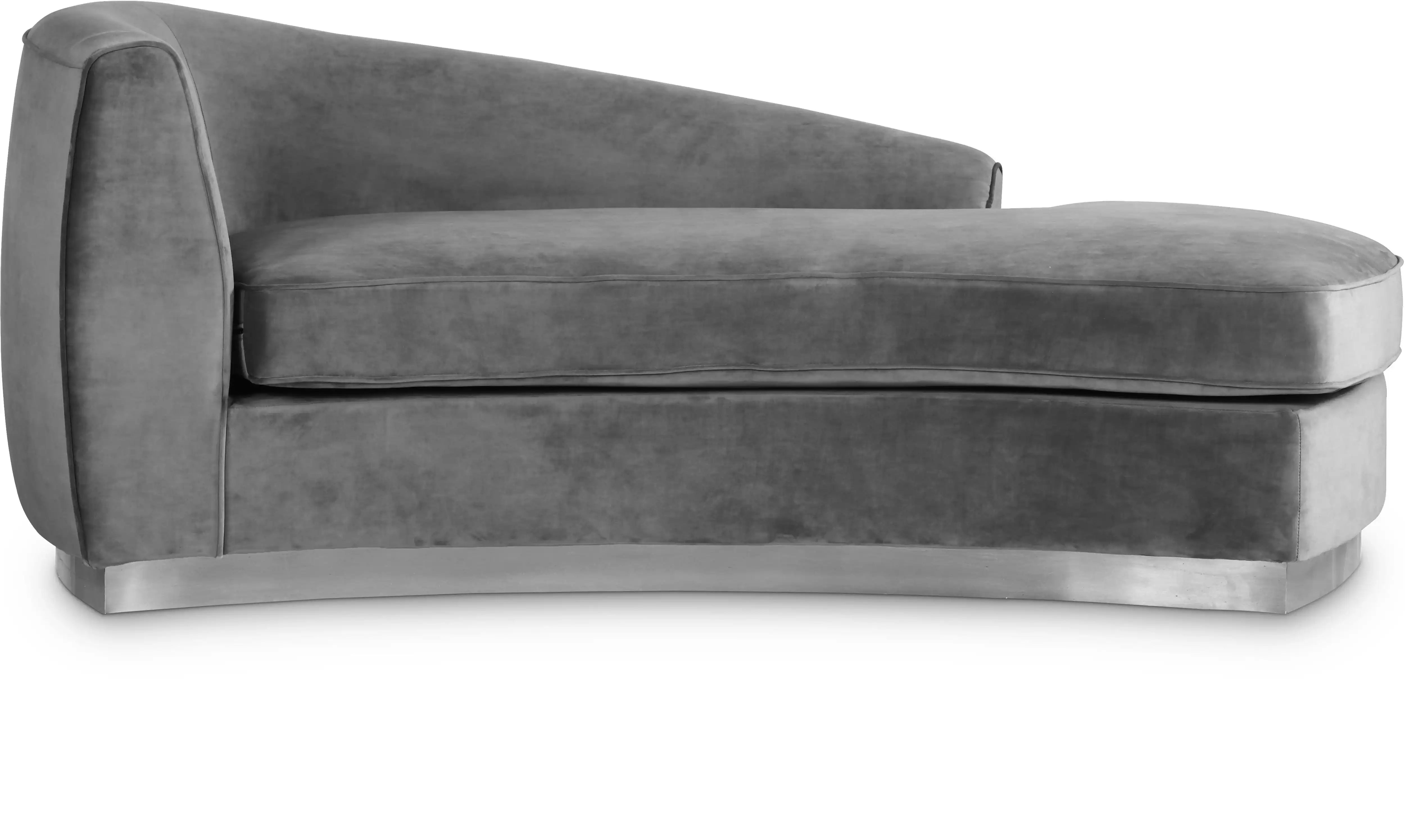 Julian - Chaise with Chrome Base - Best Buy Furniture