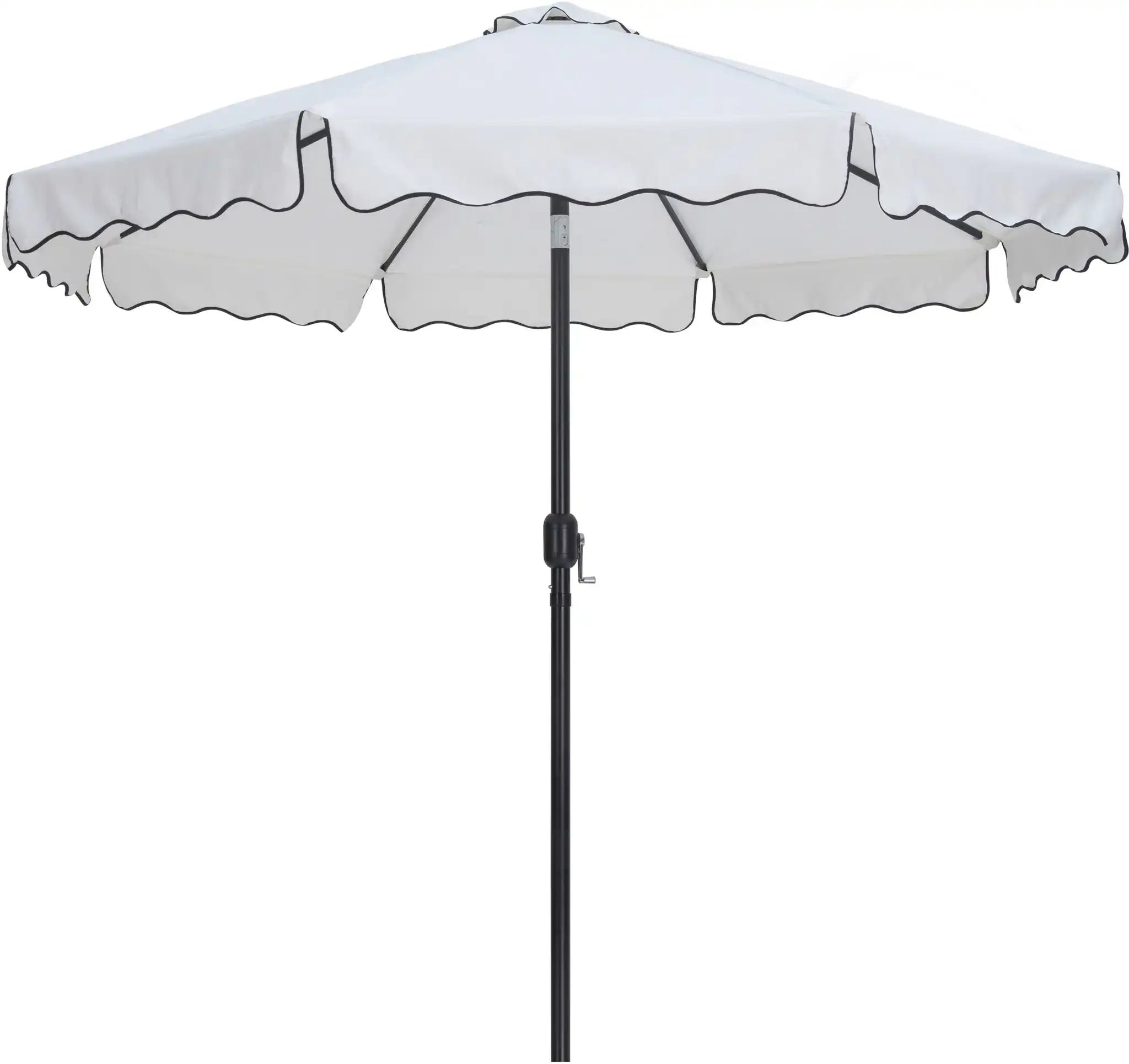 Amalfi - Patio Umbrella - White Base / Black Pole