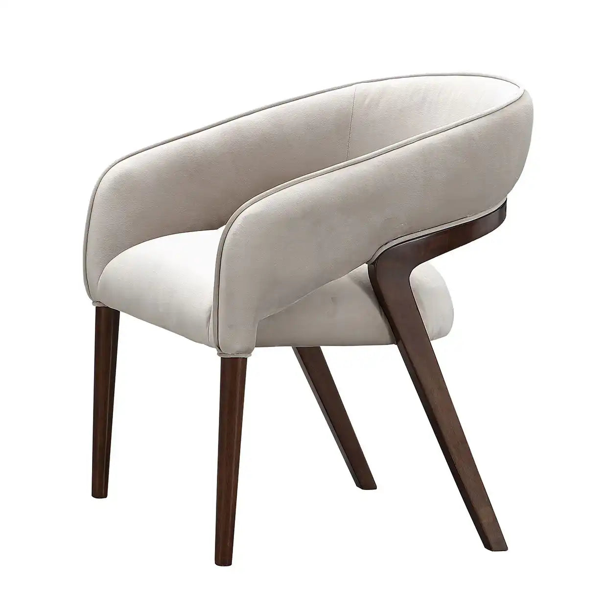 Houston - Vanity Chair - Porcini / Walnut - Best Buy Furniture