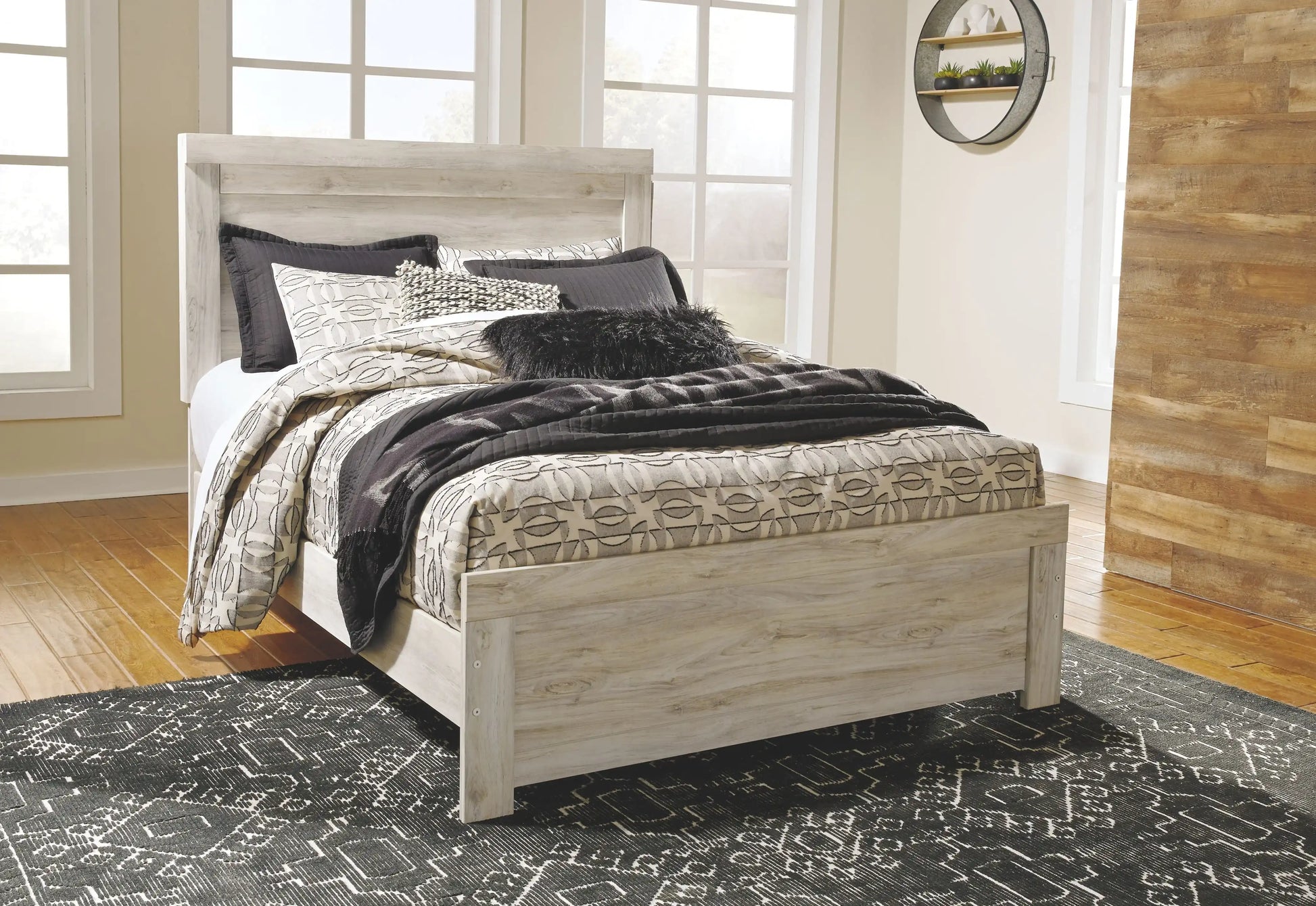 Bellaby - Dresser, Mirror, Panel Bed Set - Best Buy Furniture
