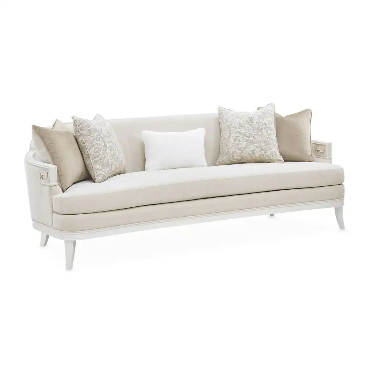La Marisia - Chenille Sofa - Tranquil / Creamy Pearl - Best Buy Furniture