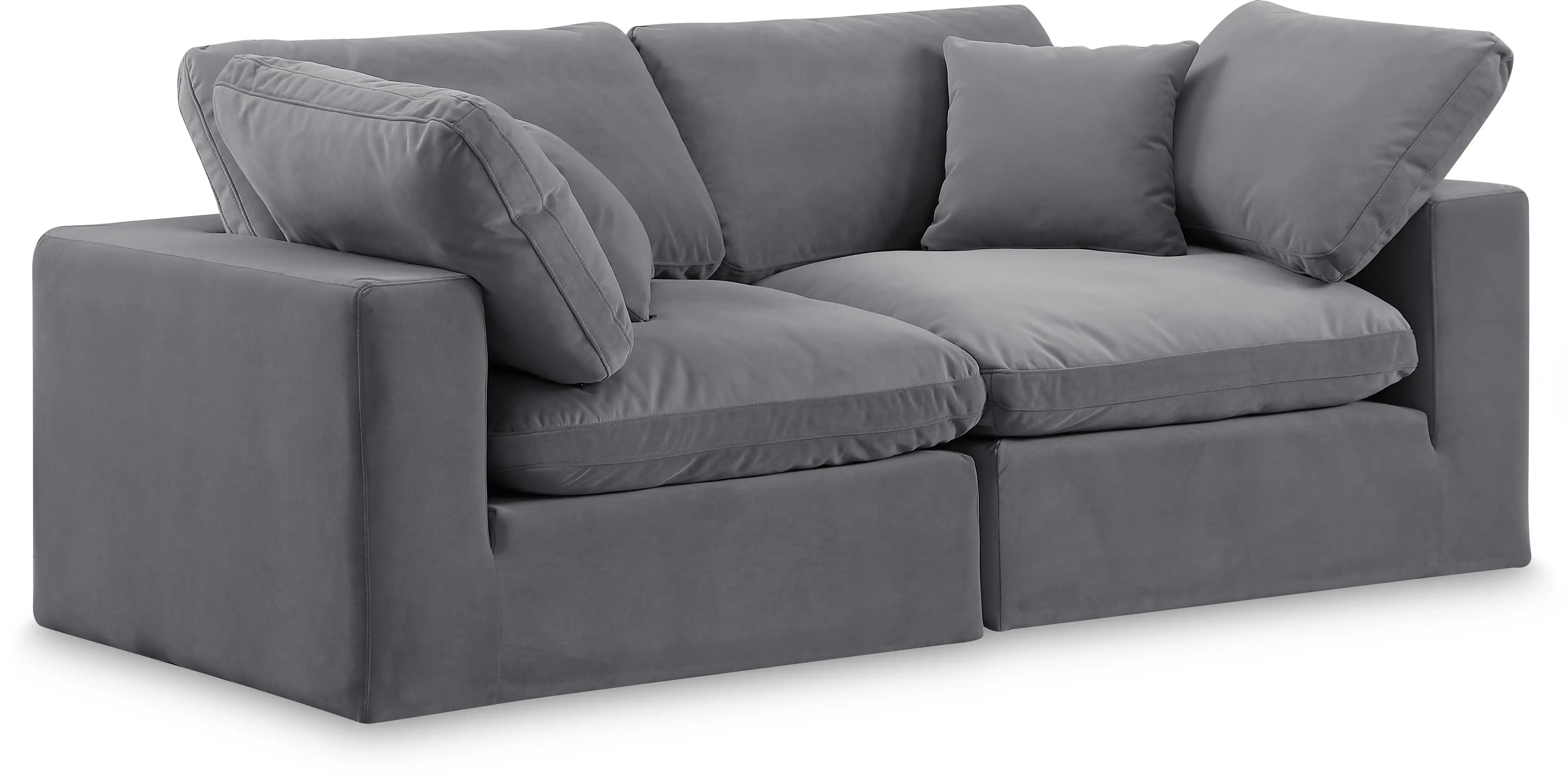 Comfy - Velvet Modular Sofa 2 Seats - Best Buy Furniture