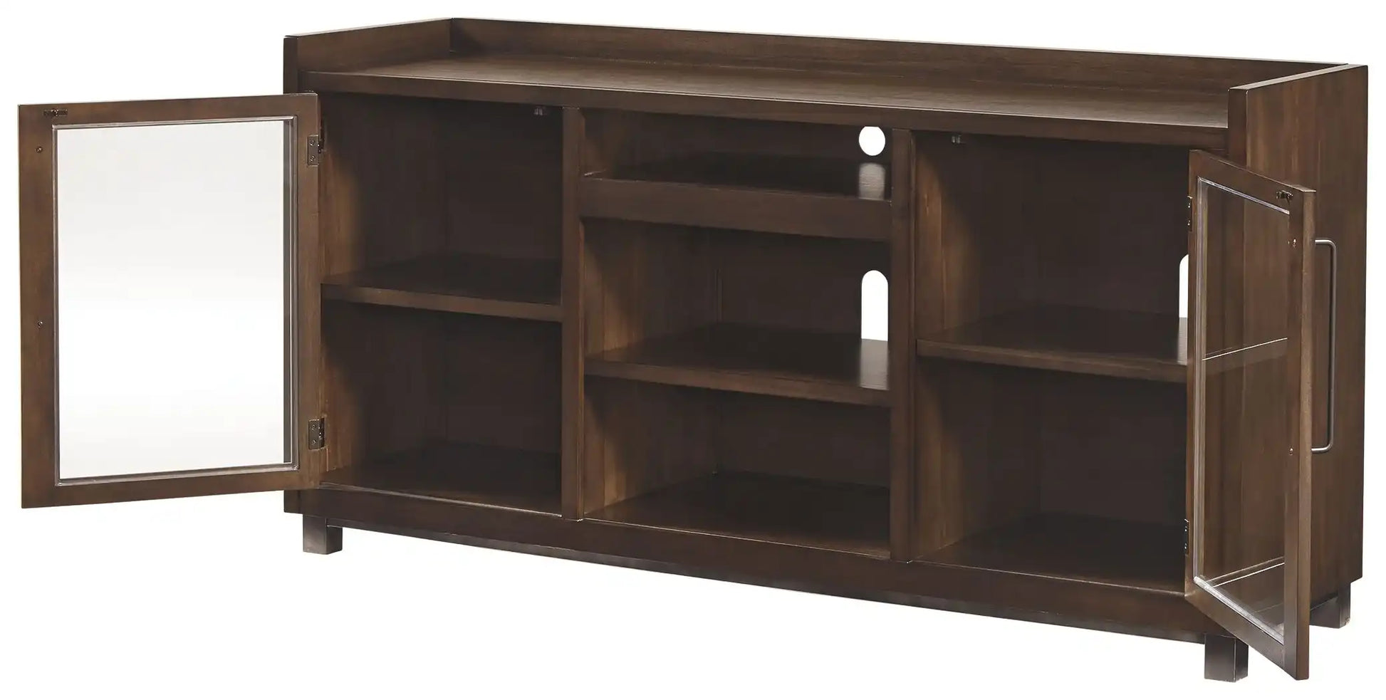 Starmore - XL TV Stand w/Fireplace Option - Brown - Best Buy Furniture