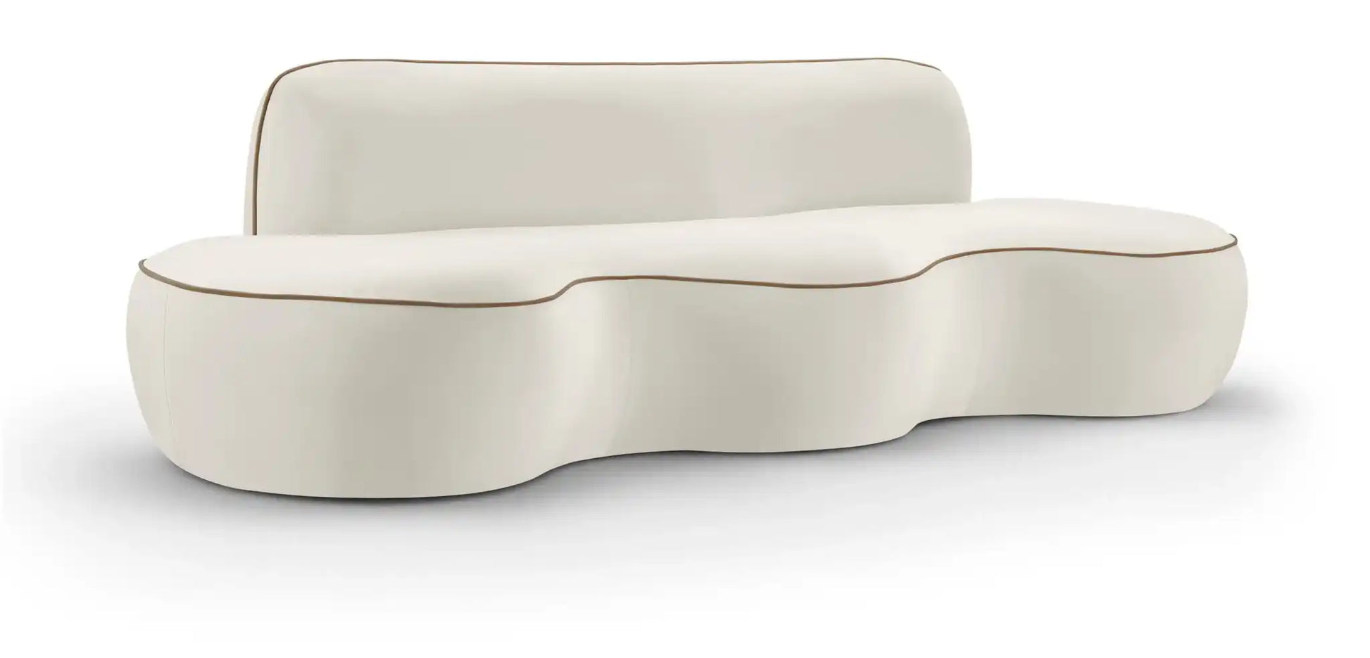 Swerve - Velvet 101" Upholstered Sofa - Best Buy Furniture