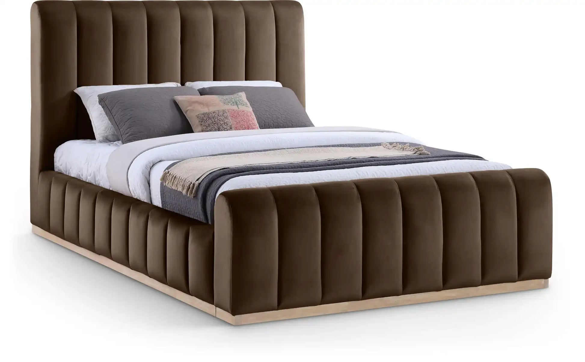 Amara - Velvet Bed - Best Buy Furniture