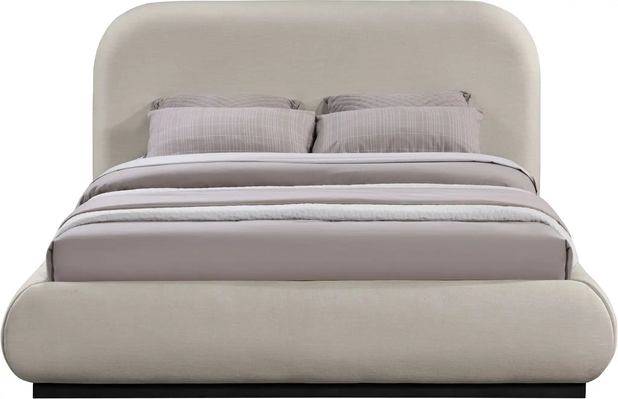 Vaughn - Chenille Bed With Black Base