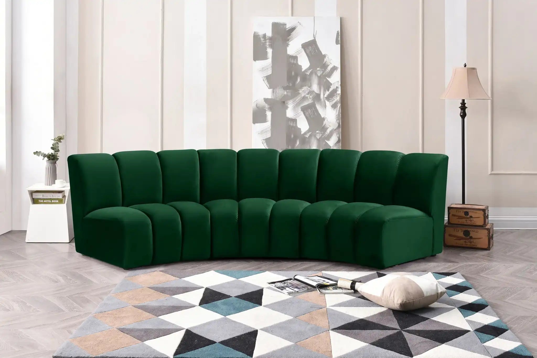 Infinity - 3 Piece Velvet Modular Sectional