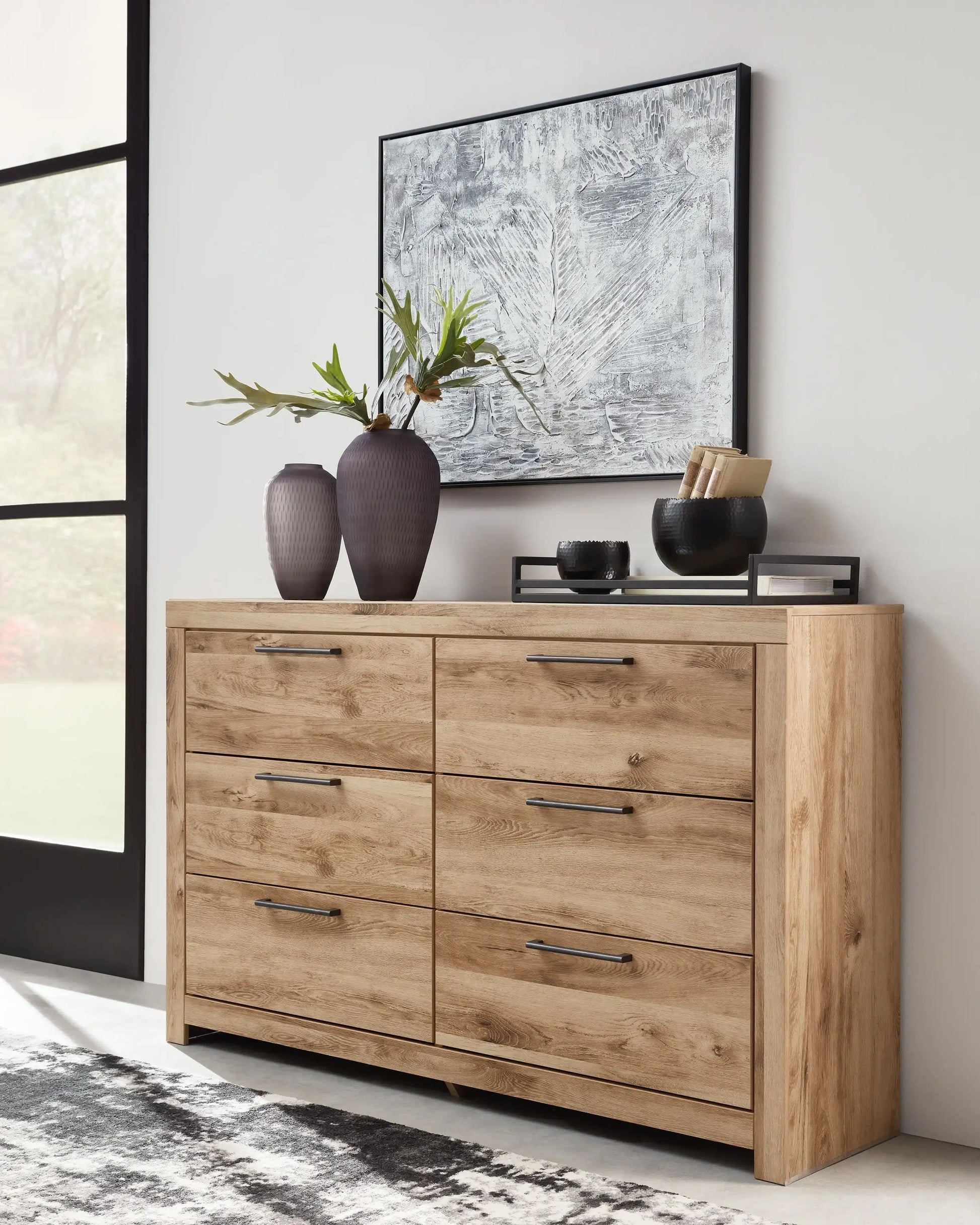 Hyanna - Six Drawer Dresser - Tan Brown - Best Buy Furniture