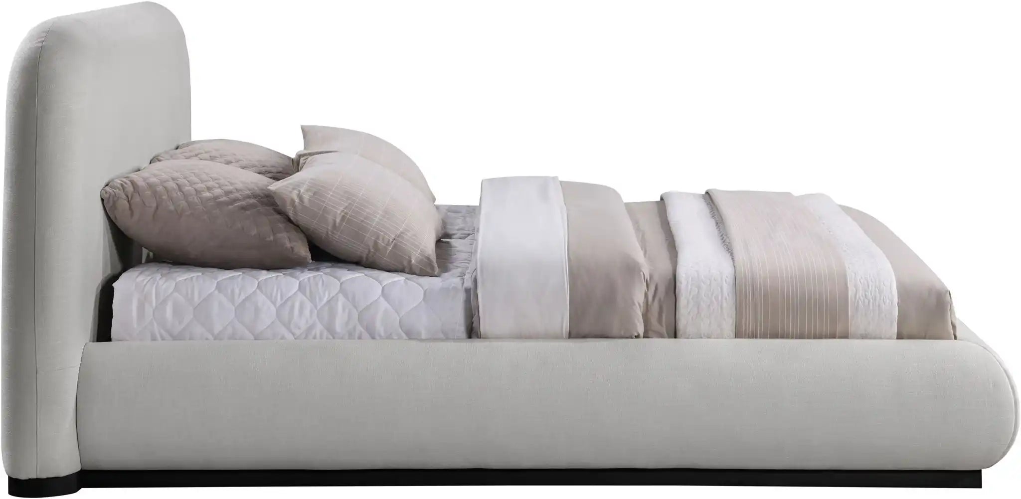 Vaughn - Chenille Bed With Black Base