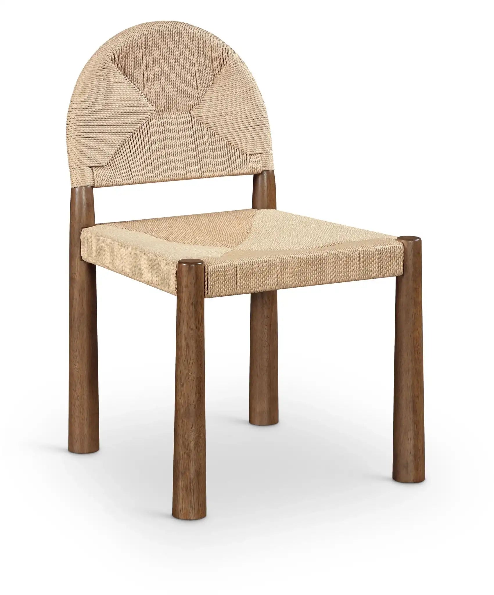 Bohemia - Woven Seagrass Cord And Solid Wood Dining Chair (Set of 2) - Beige - Best Buy Furniture