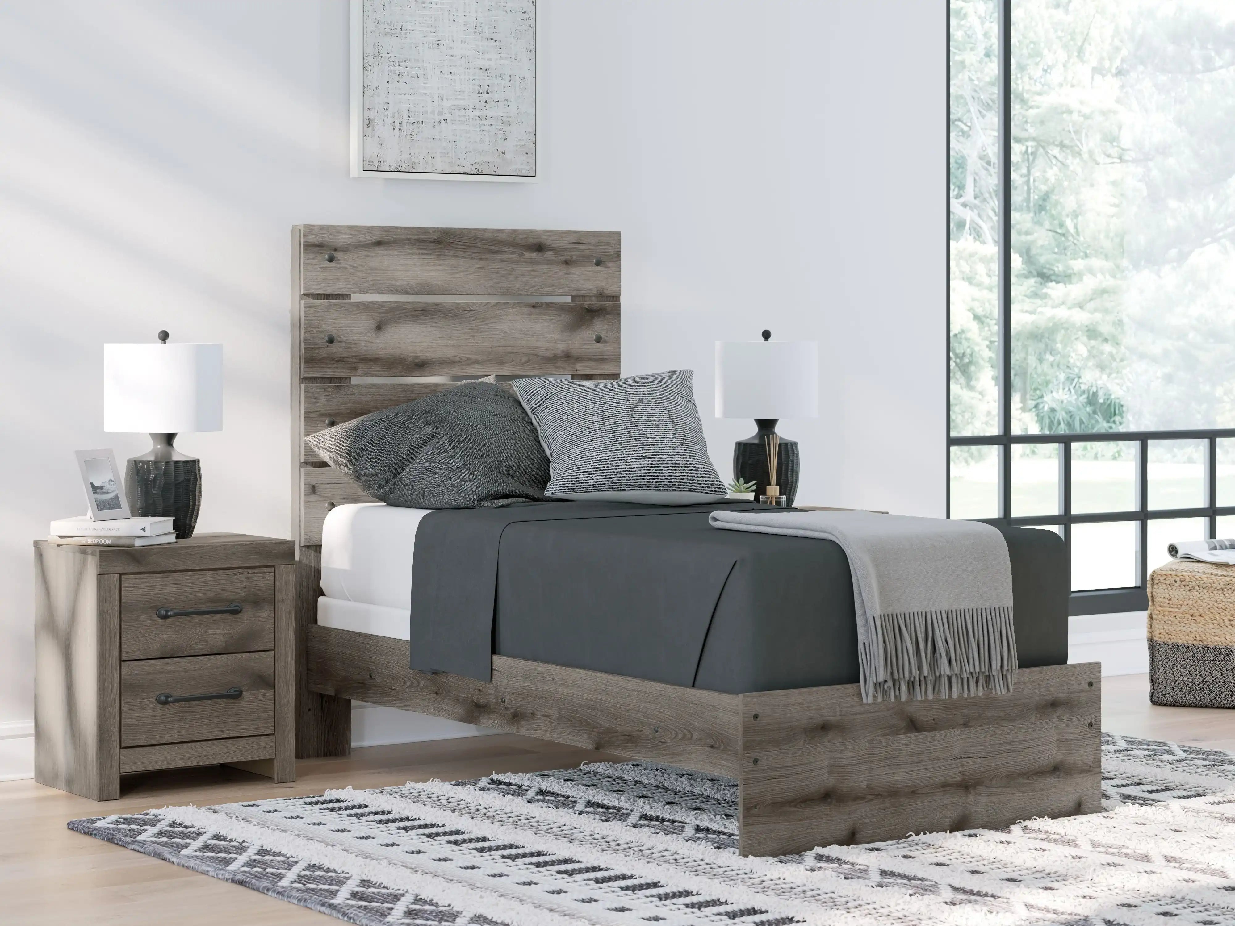 Graystorm - Panel Bed - Best Buy Furniture