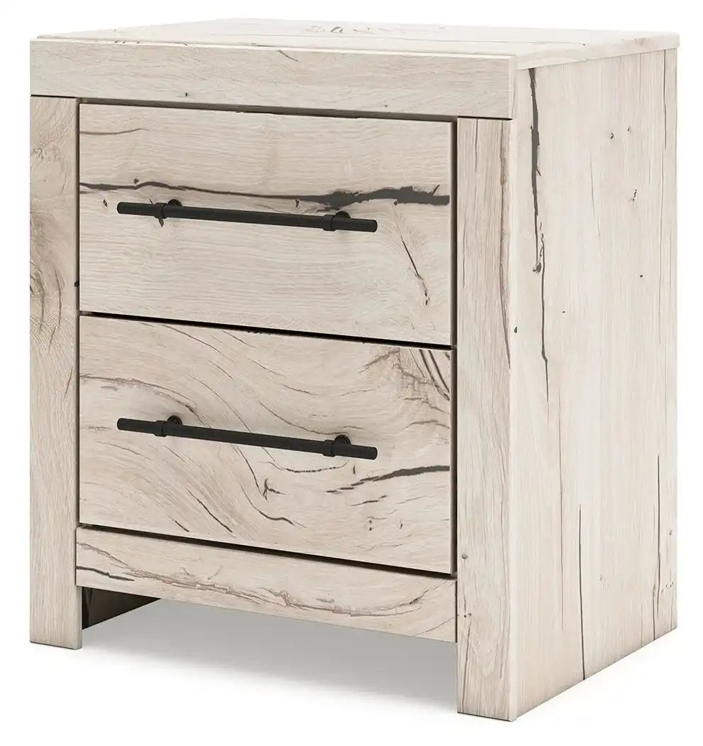 Lawroy - Two Drawer Night Stand - Light Natural - Best Buy Furniture