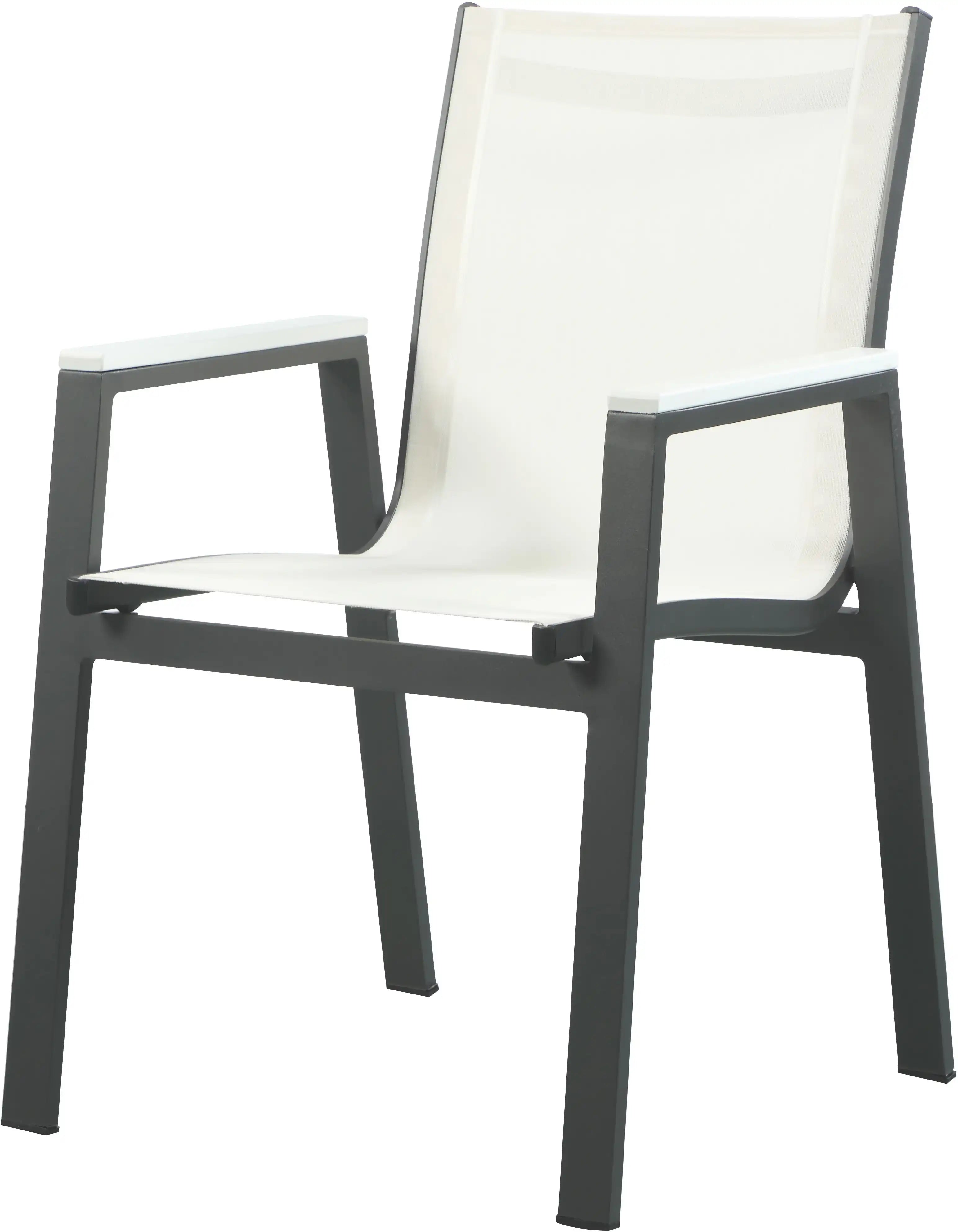 Nizuc - Outdoor Patio Dining Arm Chair With Gray Frame (Set of 2) - Best Buy Furniture