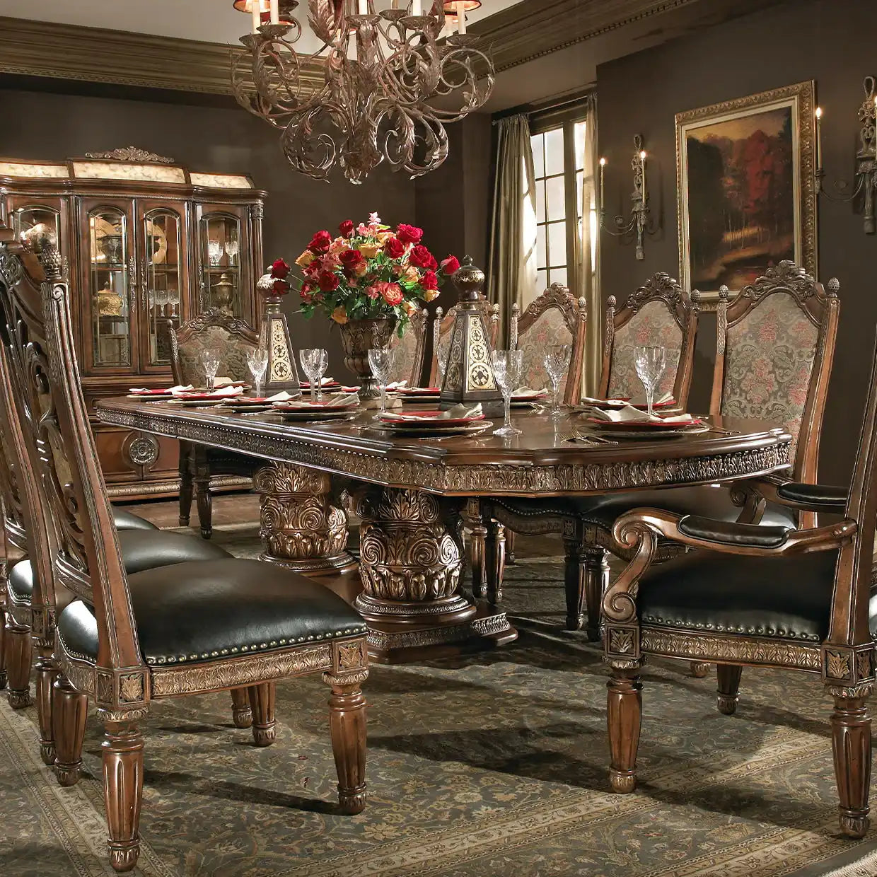 Villa Valencia - Rectangular Dining Table - Classic Chestnut - Best Buy Furniture