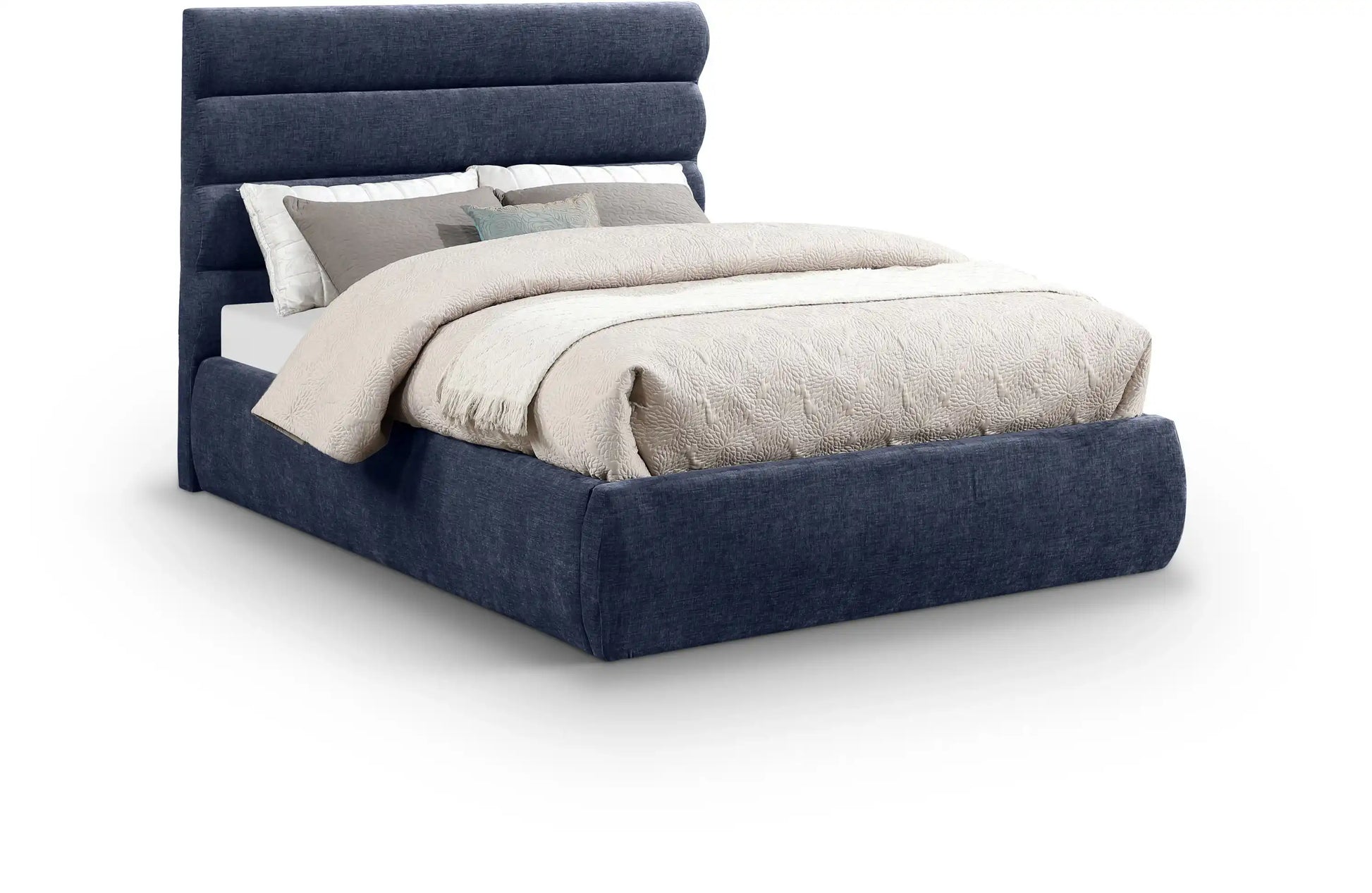 Adam - Chenille Fabric Bed With 52" Headboard - Best Buy Furniture